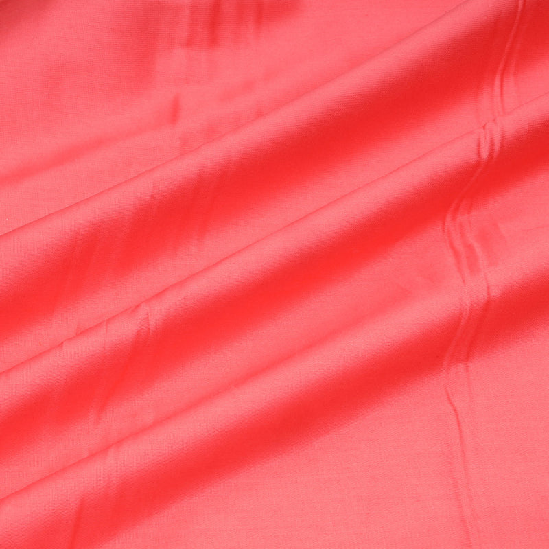 Cherry Red Plain Linen Fabric