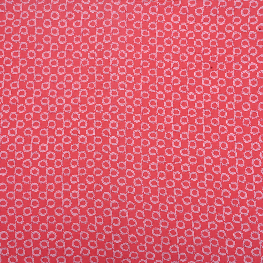 Sun Set Orange Cotton Fabric