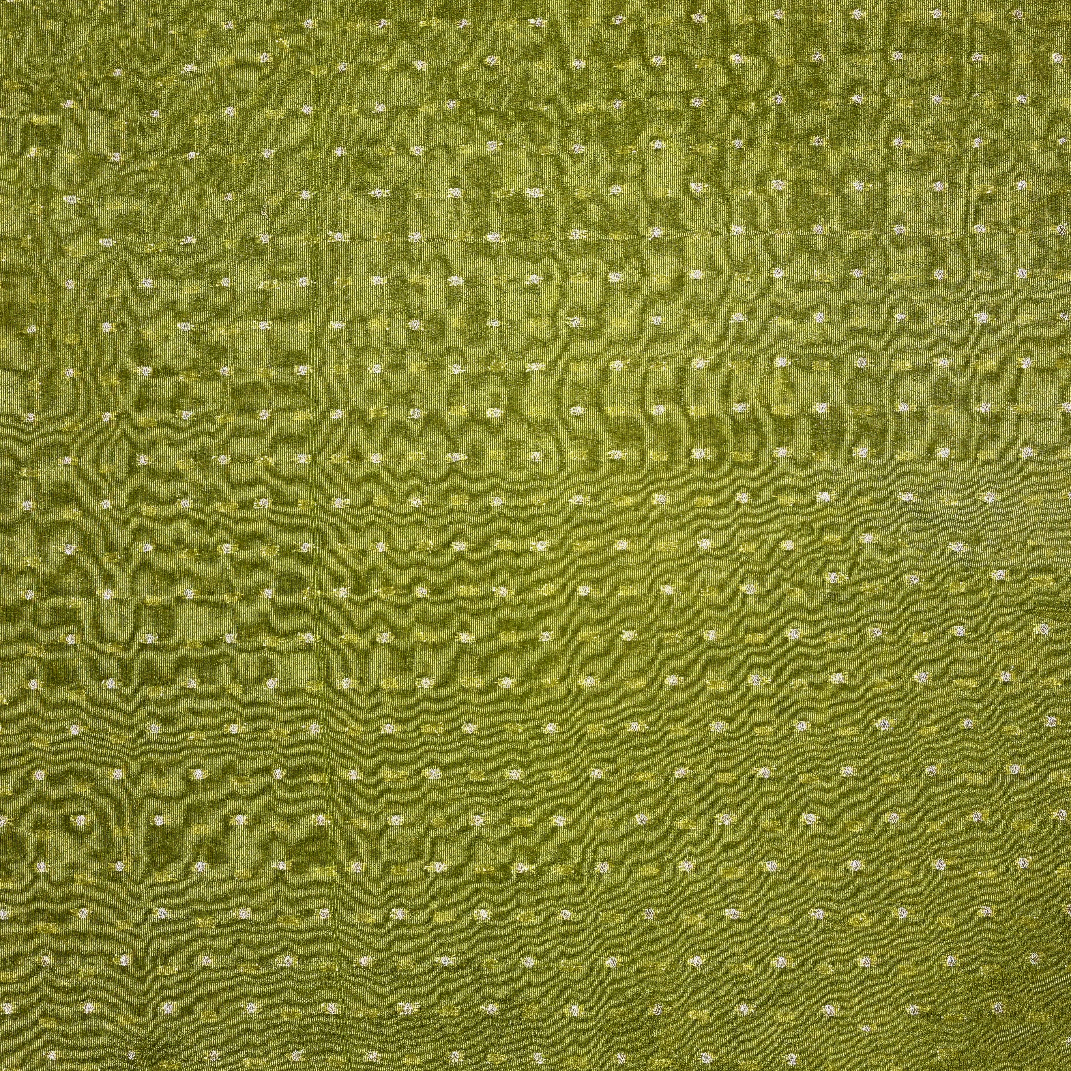 Mehandi Green Banaras Fabric