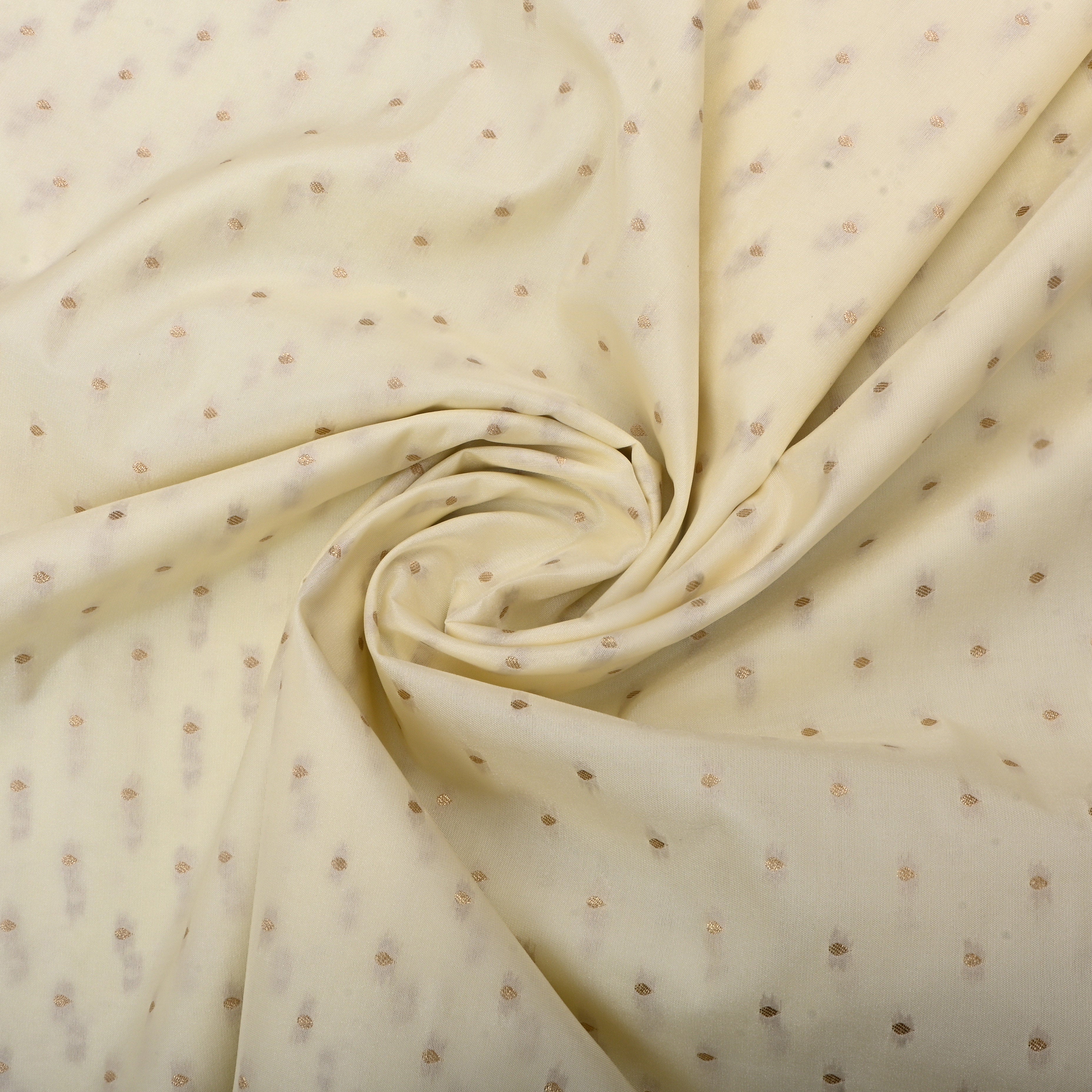 Off-White Jamawar Silk Fabric With Butti'S