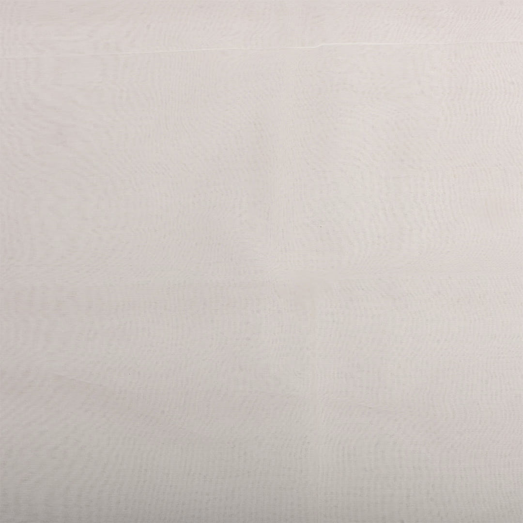 Bright White Organza Solid Fabric