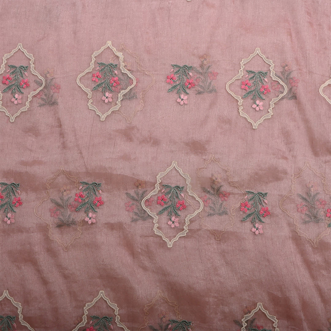 Rosy Brown Tissue Patch Work Fabric