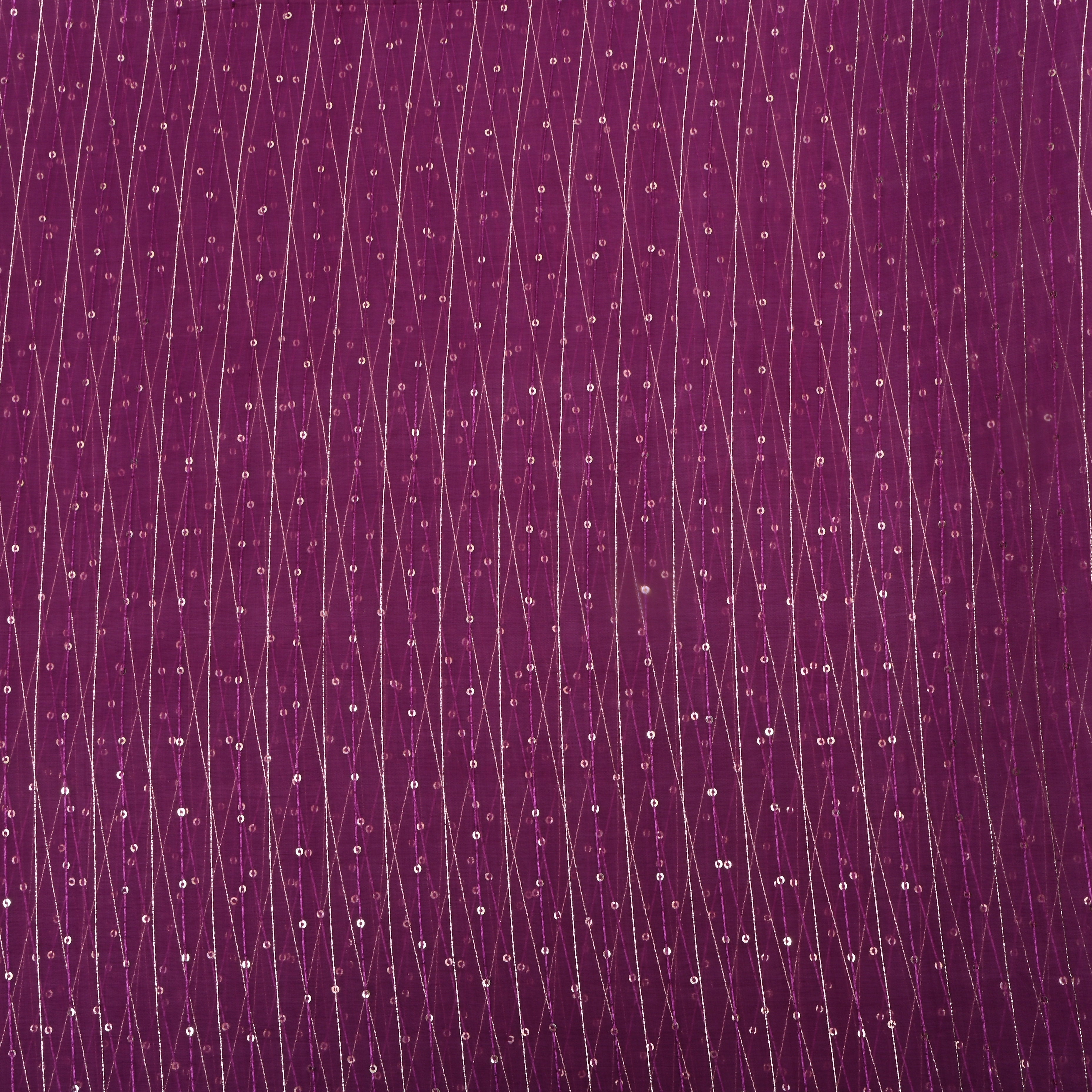 Light Mauve Zari Embroidered Organza Fabric