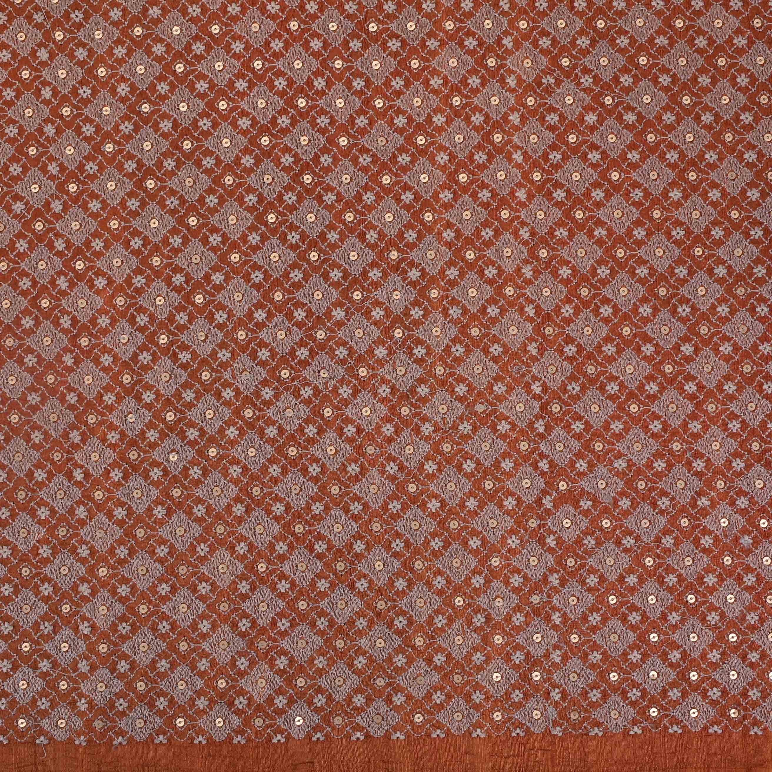 Dark Pastel Red Dupion Embroidery Fabric