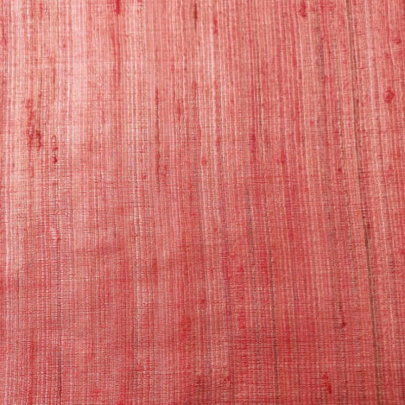 Kesari Saffron Orange Tussar Plain Fabric