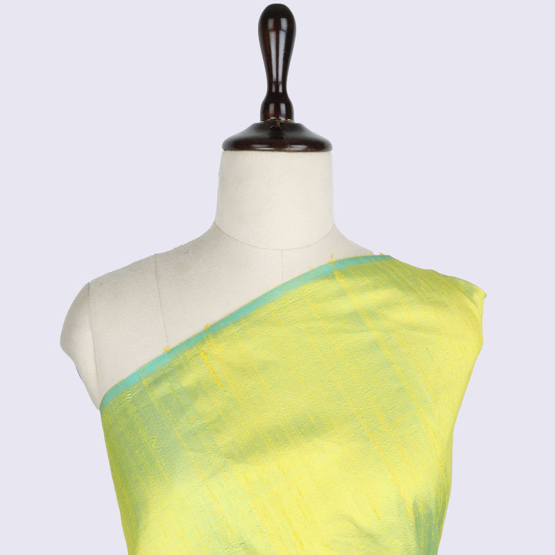 Lime Green Plain Silk Fabric