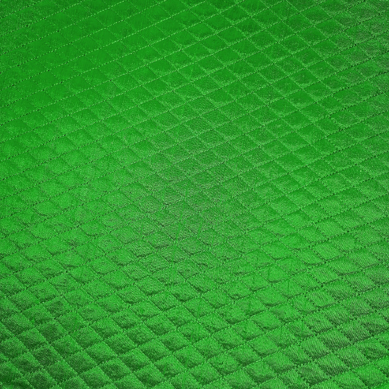 Bright Emerald Green Raw Silk Fabric With Embroidery