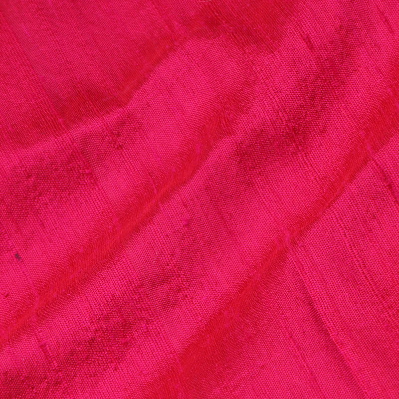 Ruby Pink Plain Silk Fabric
