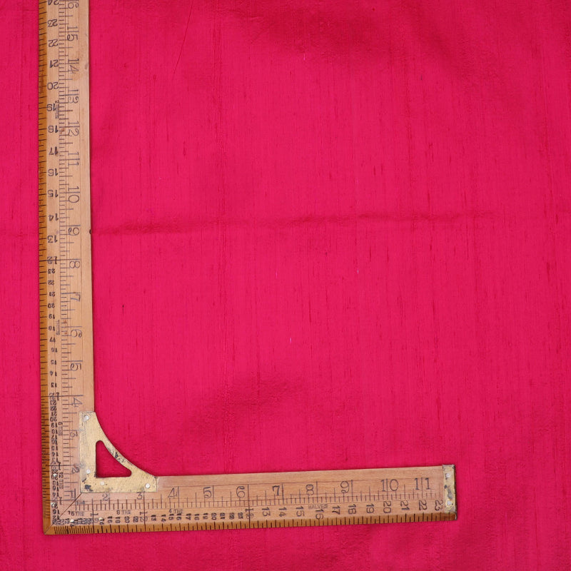 Ruby Pink Plain Silk Fabric
