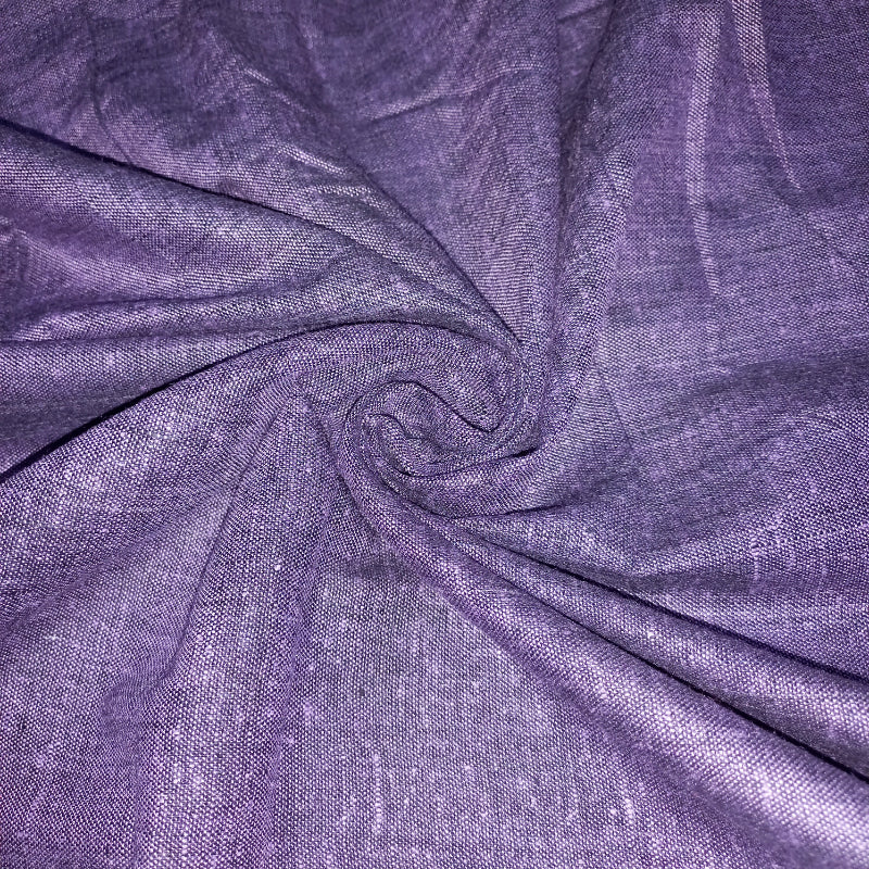 Mauve Violet Matka Linen Plain Fabric