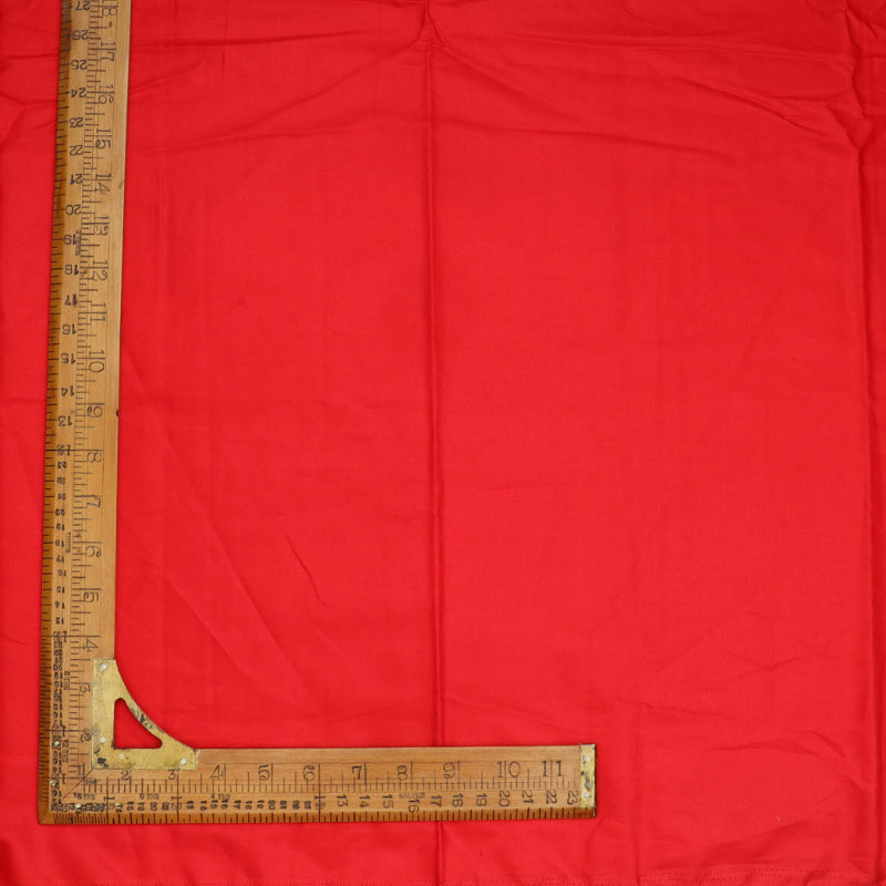 Imperial Red Plain Linen Fabric