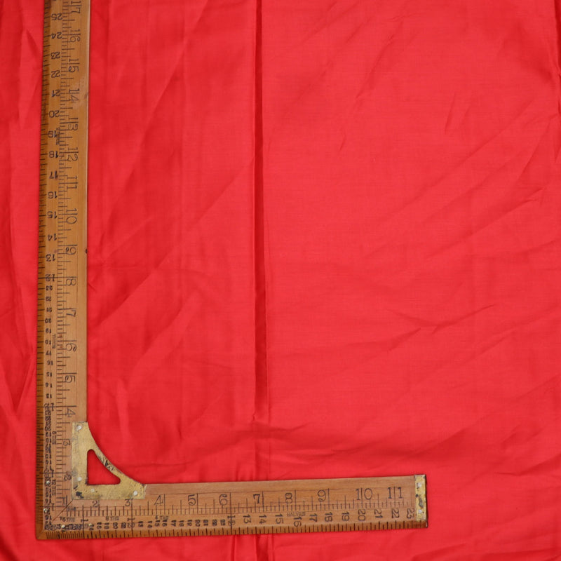 Crimson Red Plain Linen Fabric