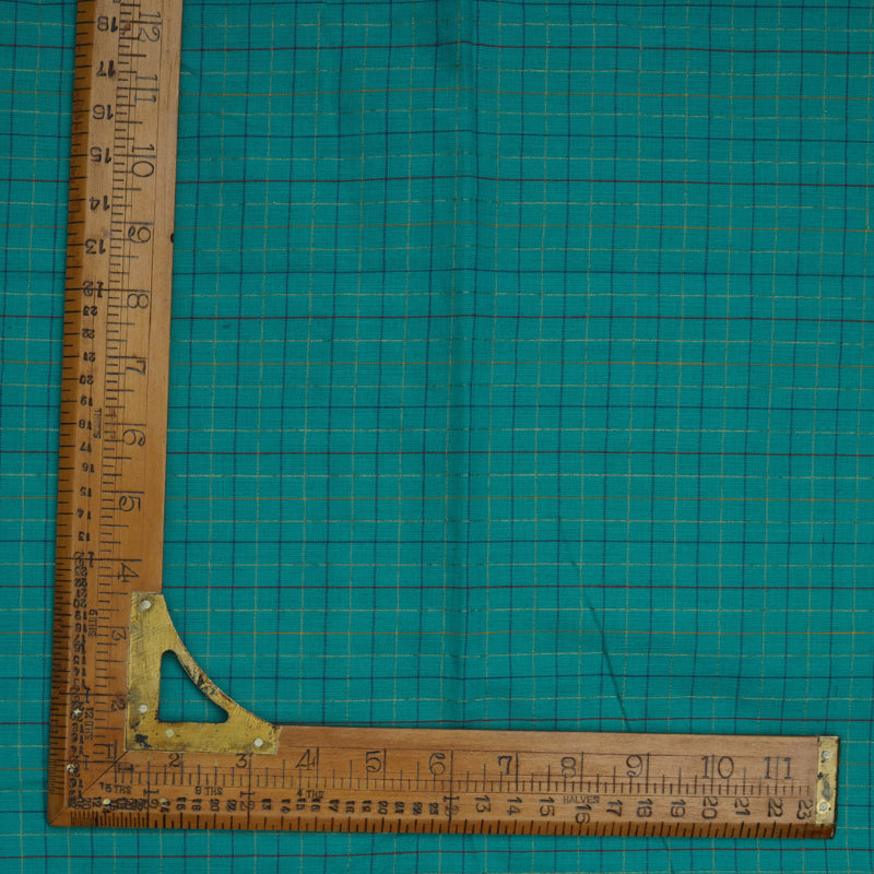 Deep Turquoise Blue Cotton Fabric