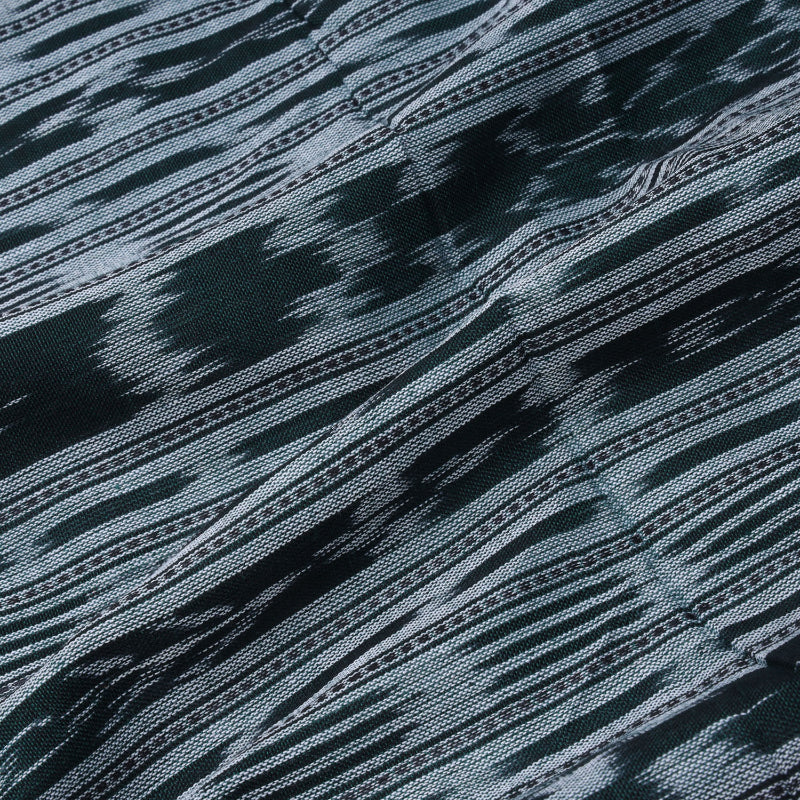 Lava Grey Cotton Fabric With Ikat Pattern