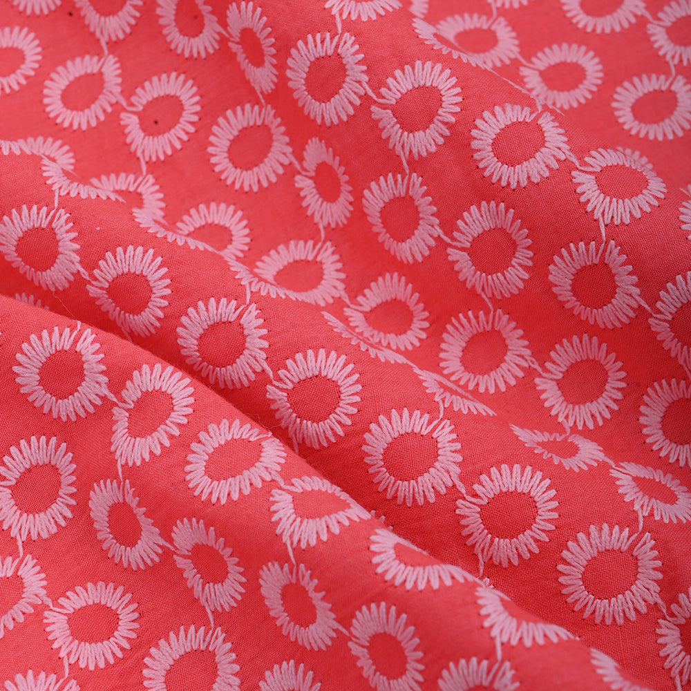 Sun Set Orange Cotton Fabric