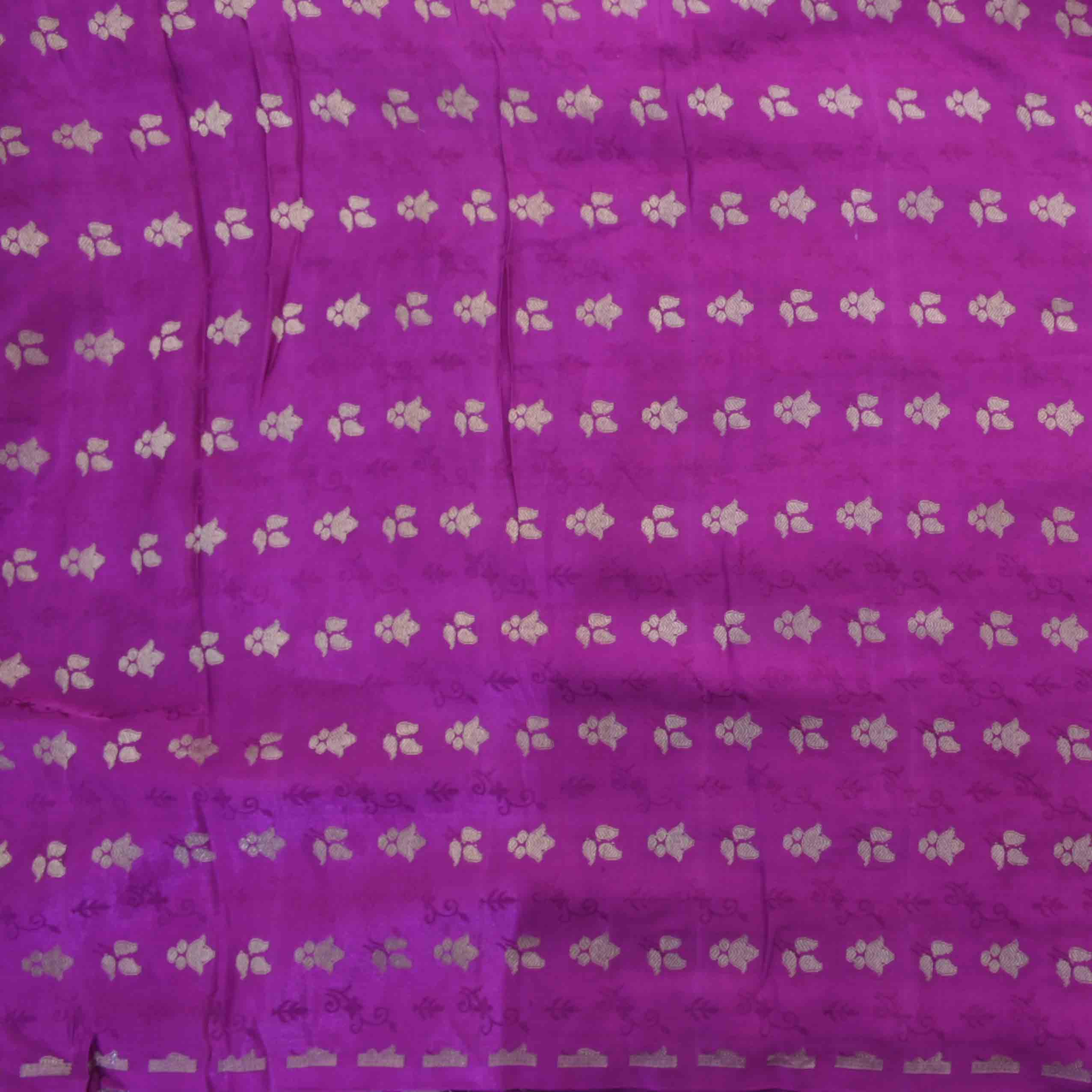Astounding Purple Banarasi Fabric