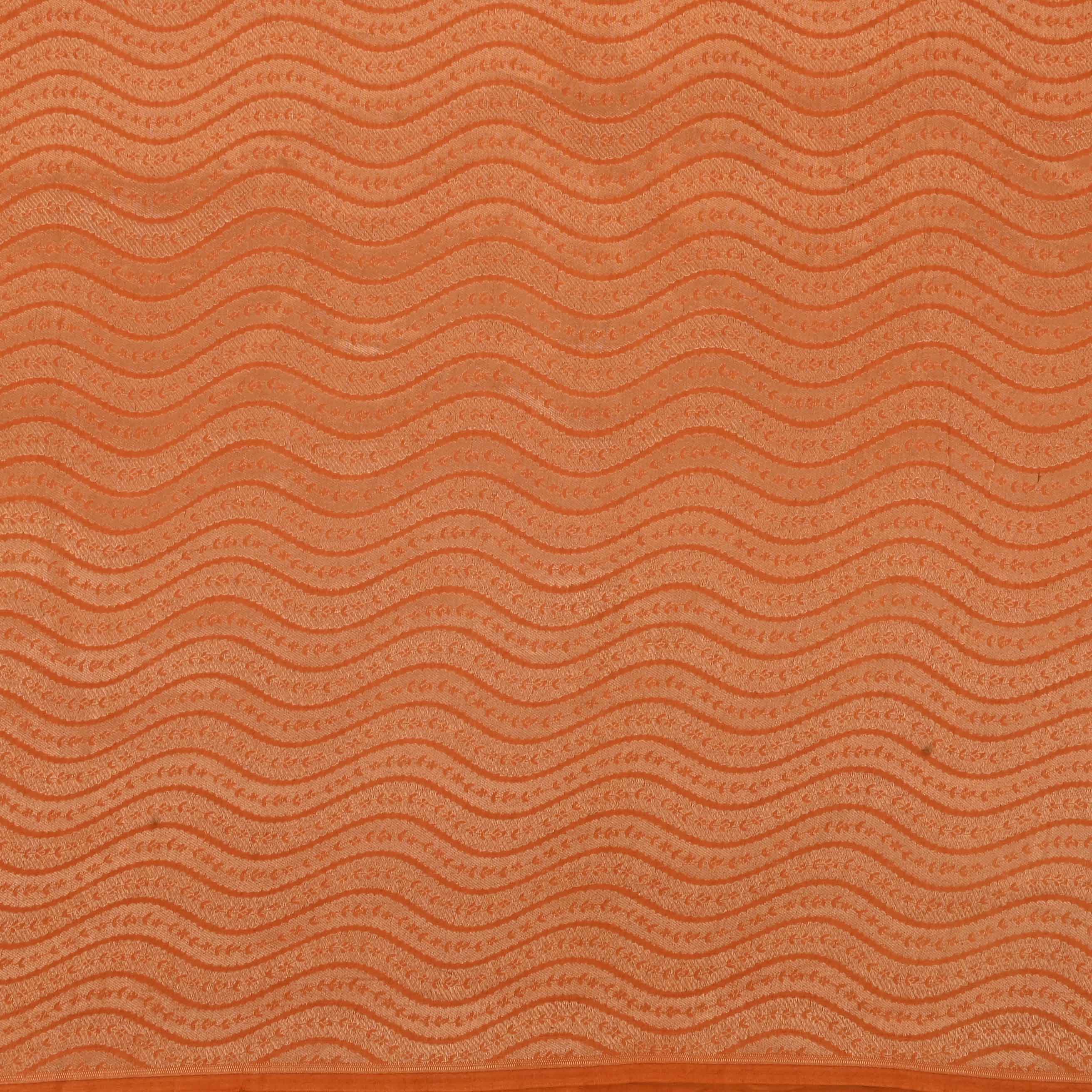 Orange Banarasi Fabric