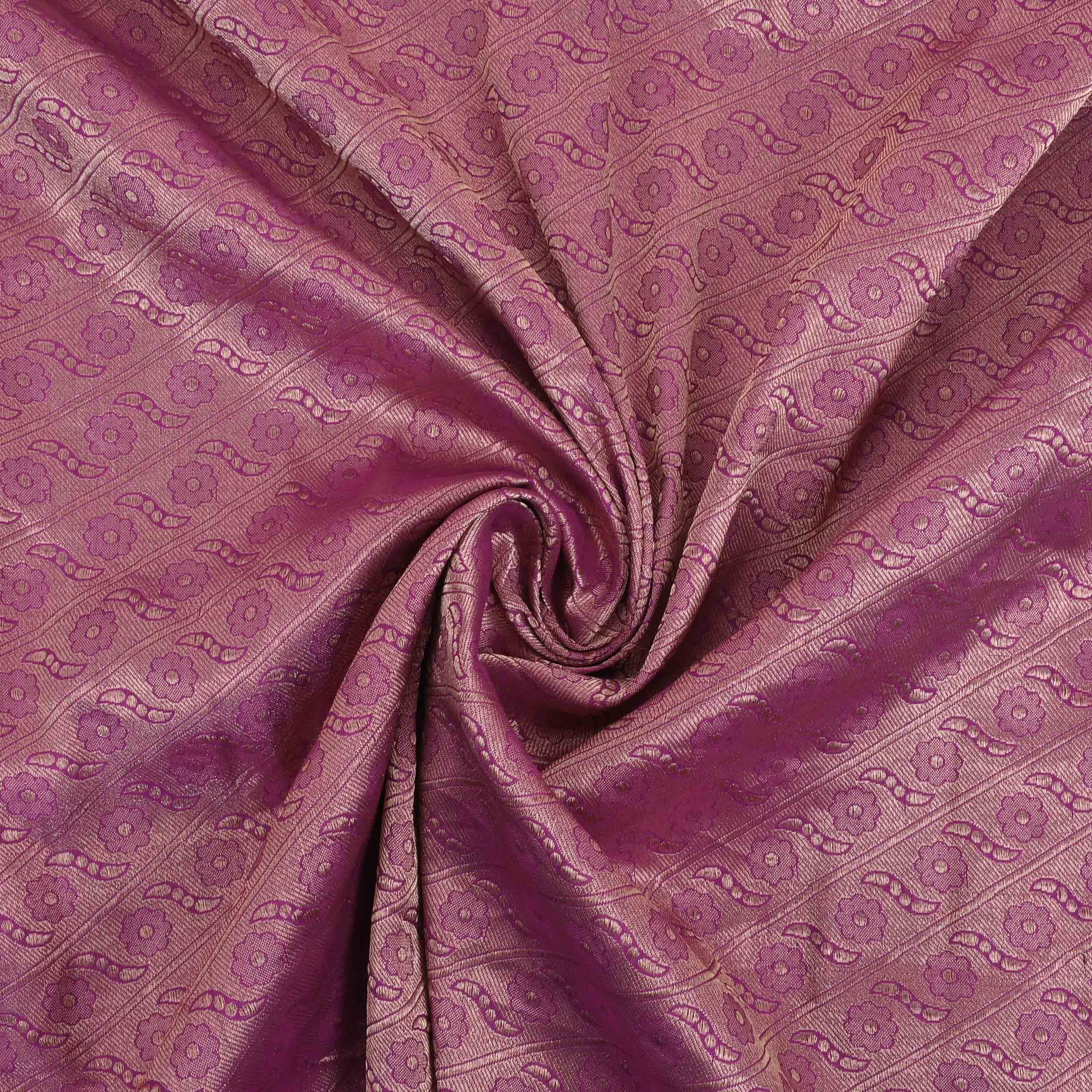 Purple Banarasi Fabric