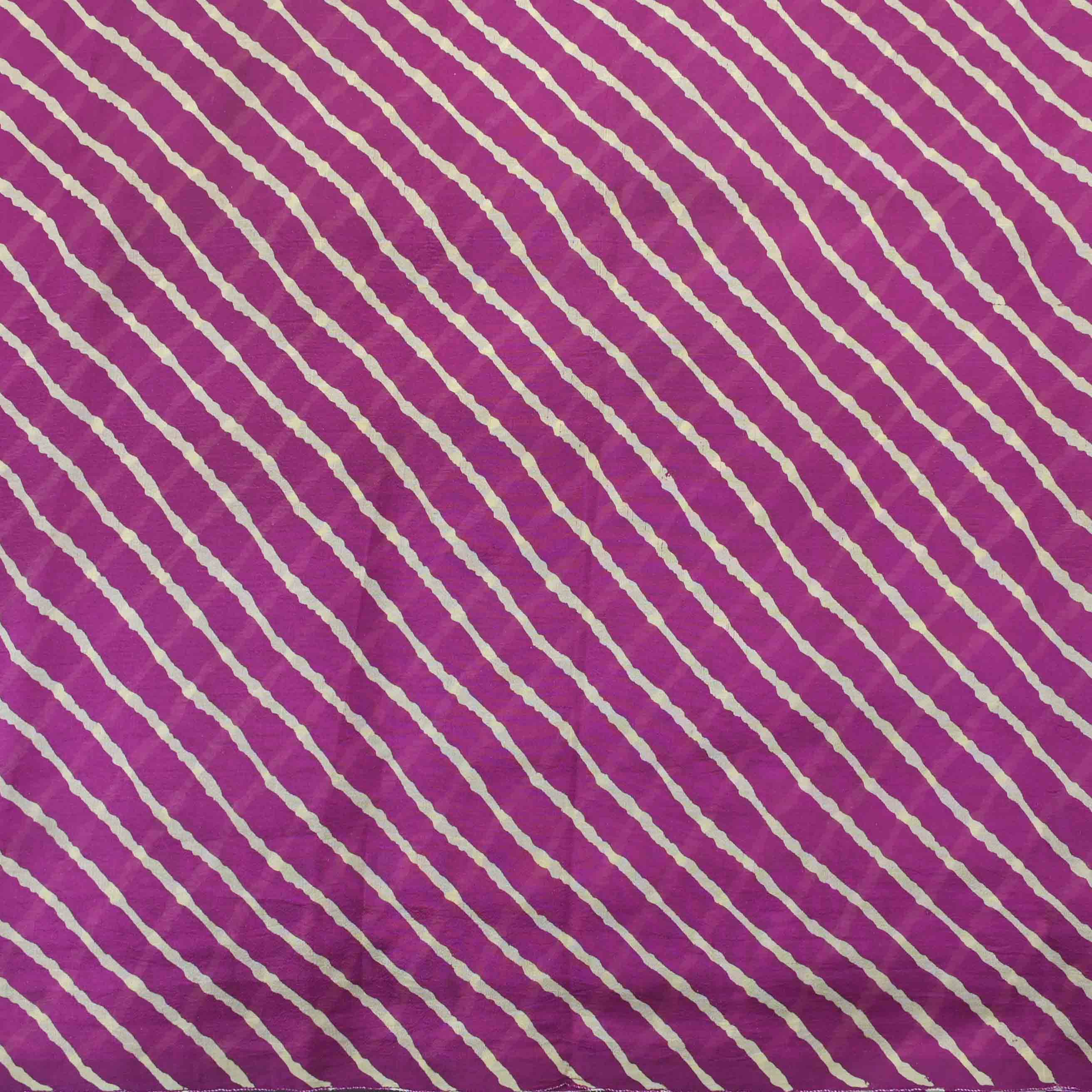 Purple Geometric Printed Silk Fabric