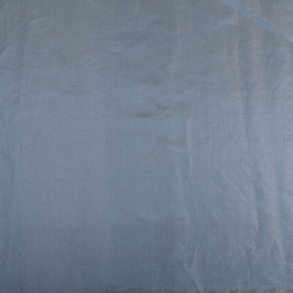 Blue Grey Plain Tissue Fabric