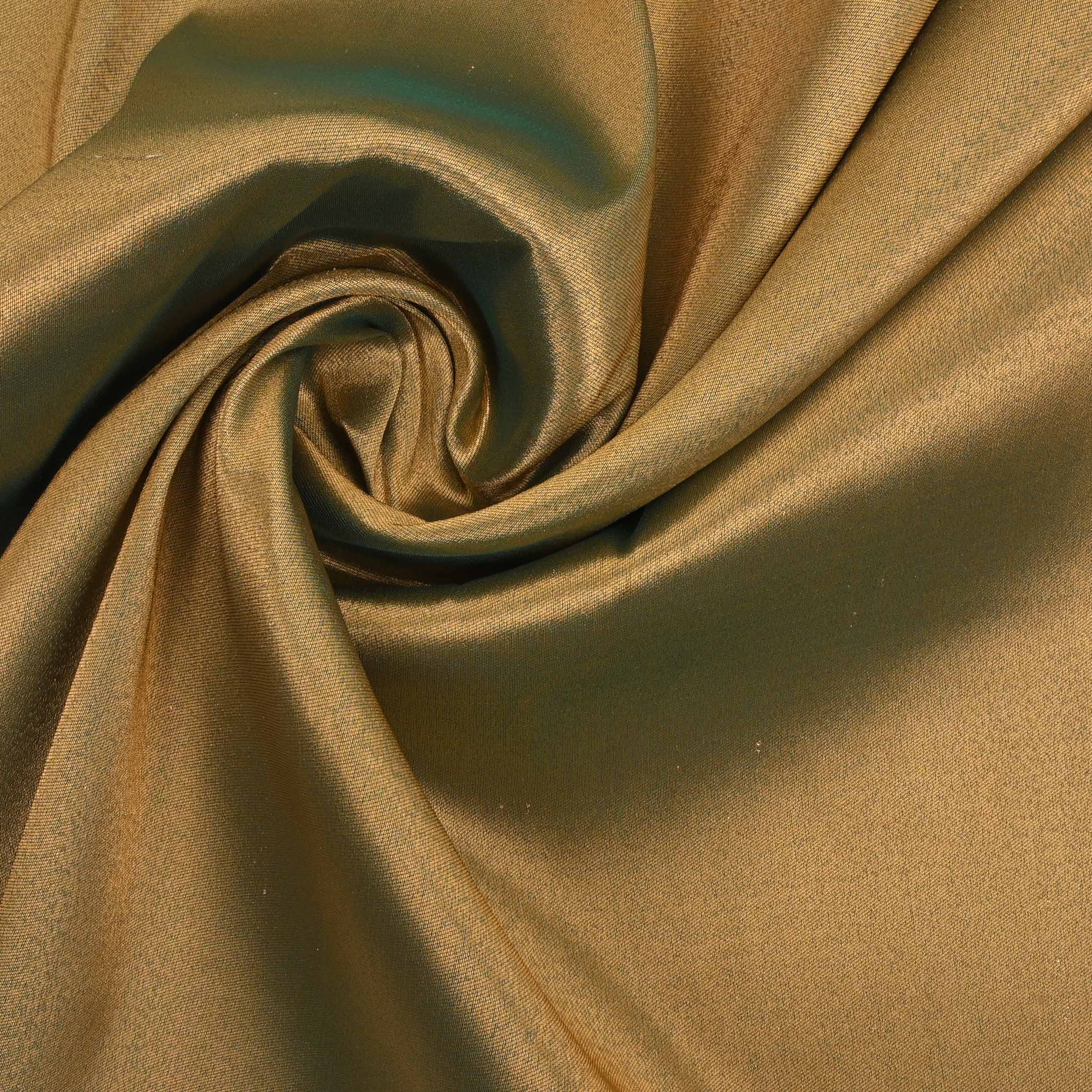 Vegas Gold Plain Tissue Fabric