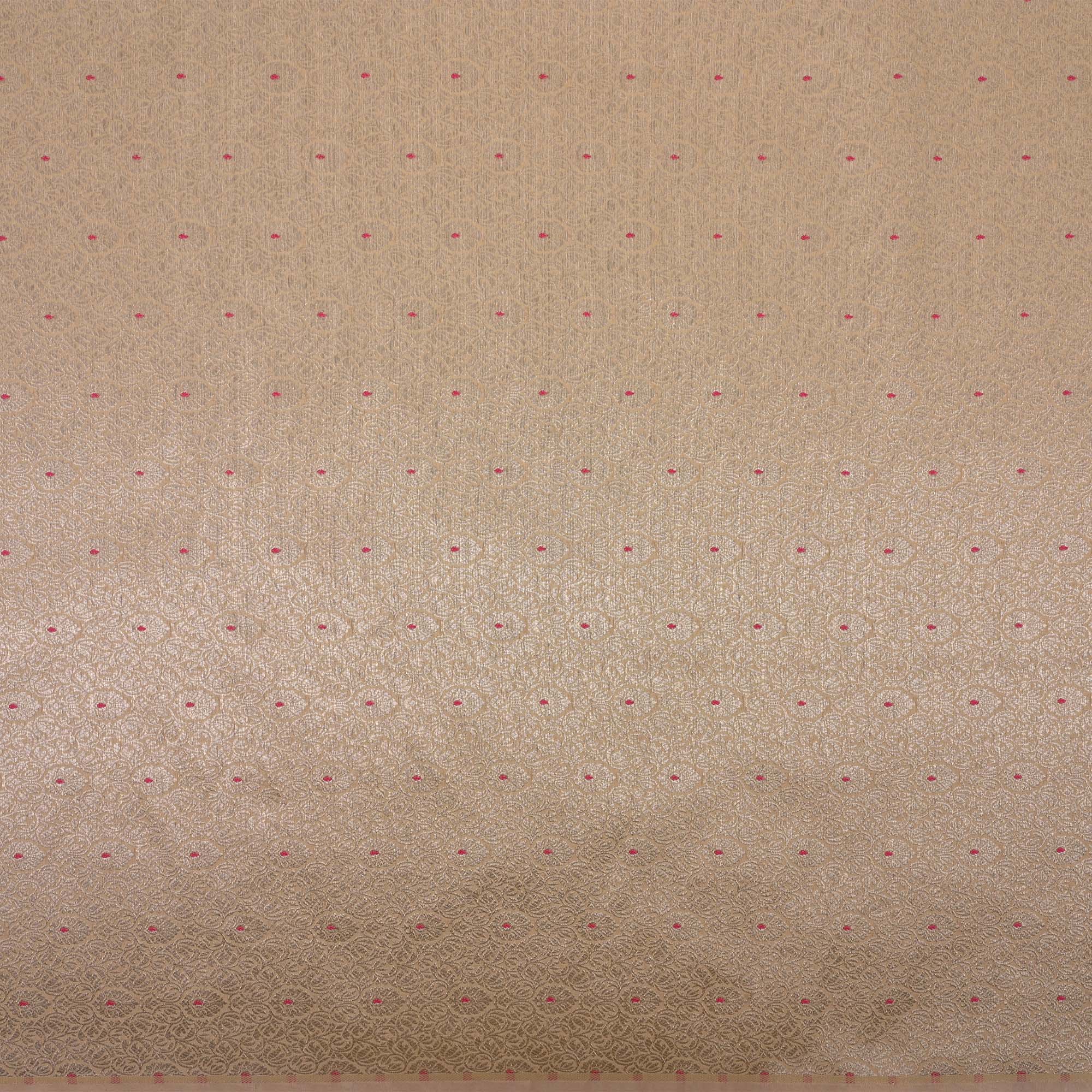 Almond Brown Meenakari Banarasi Fabric