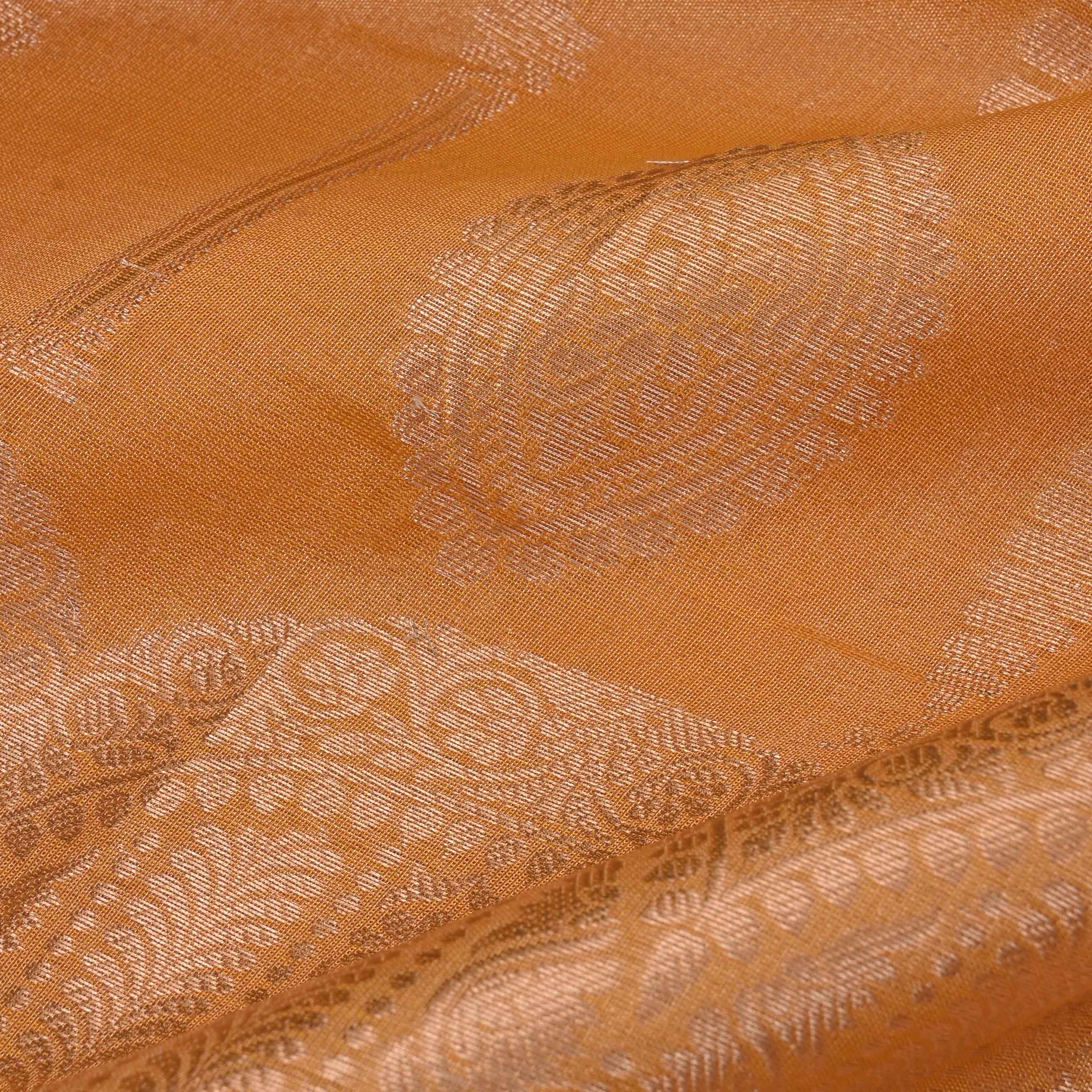 Peru Gold Tissue Fabric With Zari Weaving