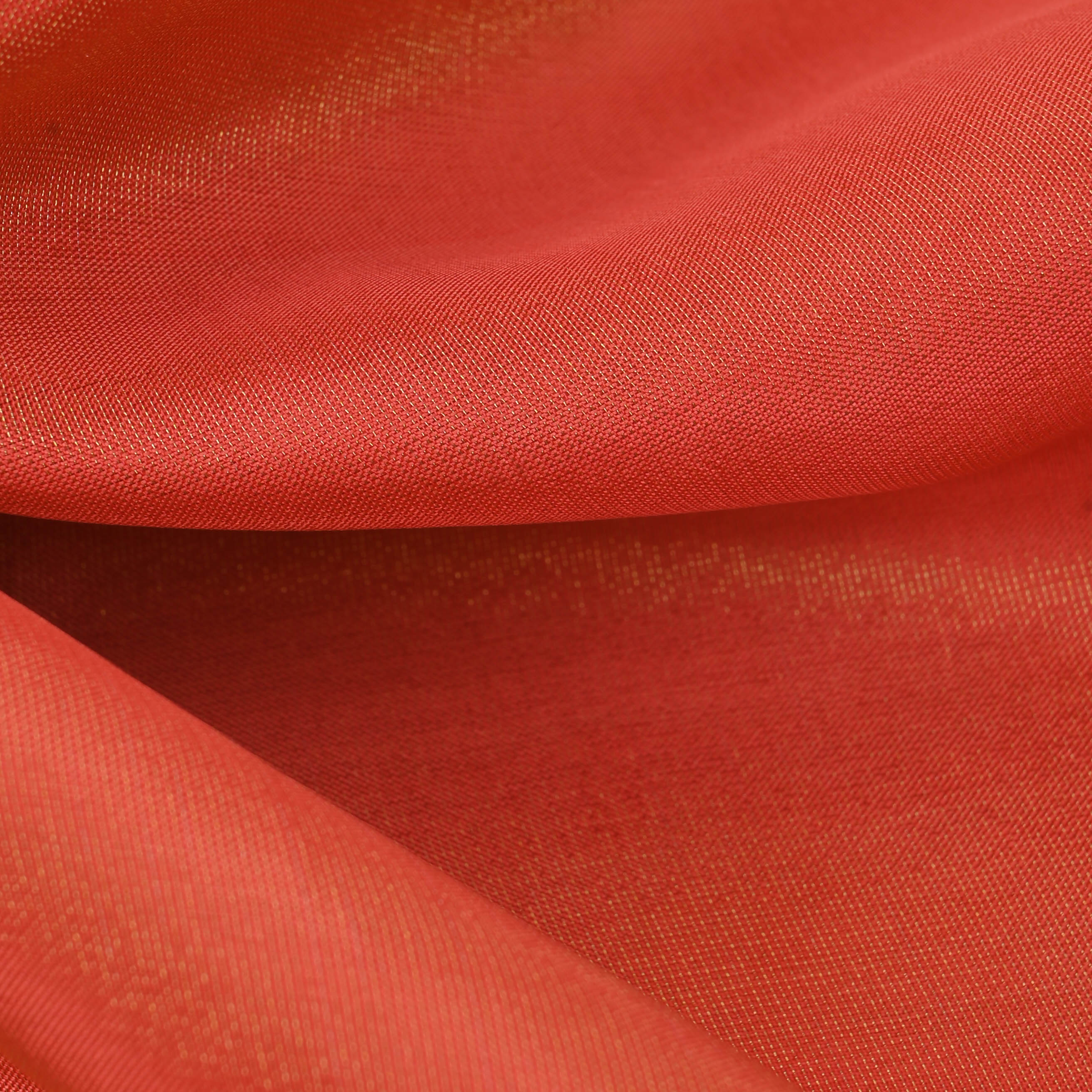 Salmon Red Two-Tone Tissue Fabric