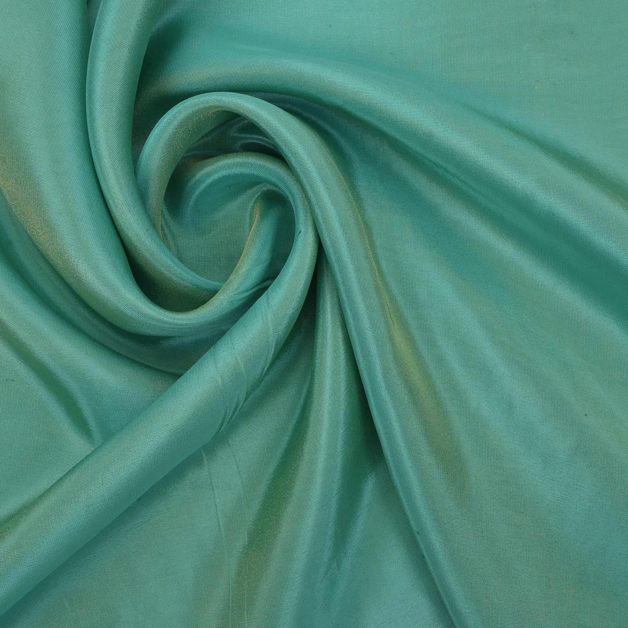 Turquoise Blue Two-Tone Tissue Fabric