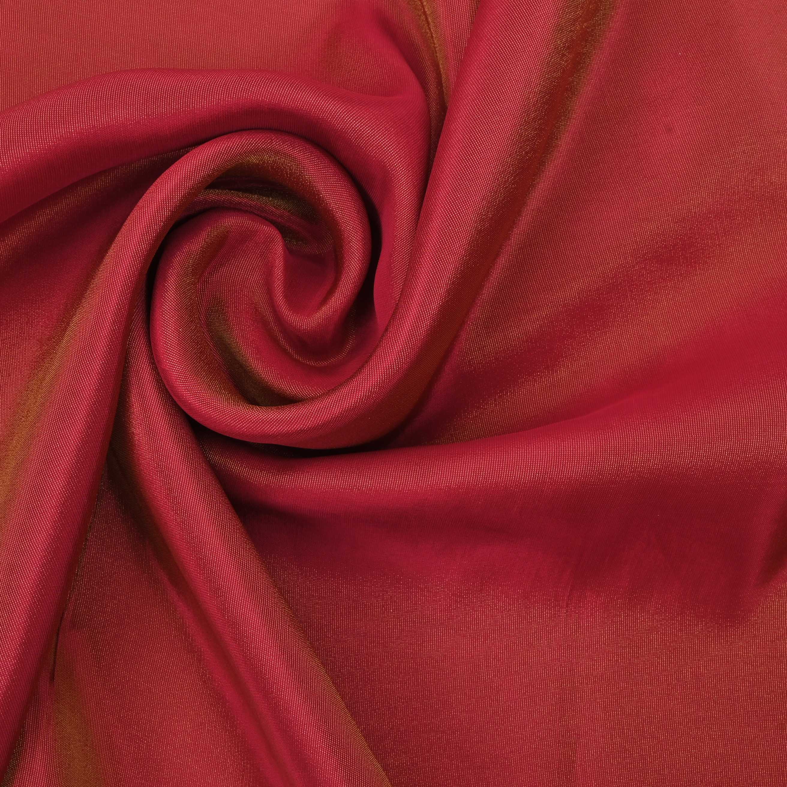 Carmine Red Two-Tone Tissue Fabric