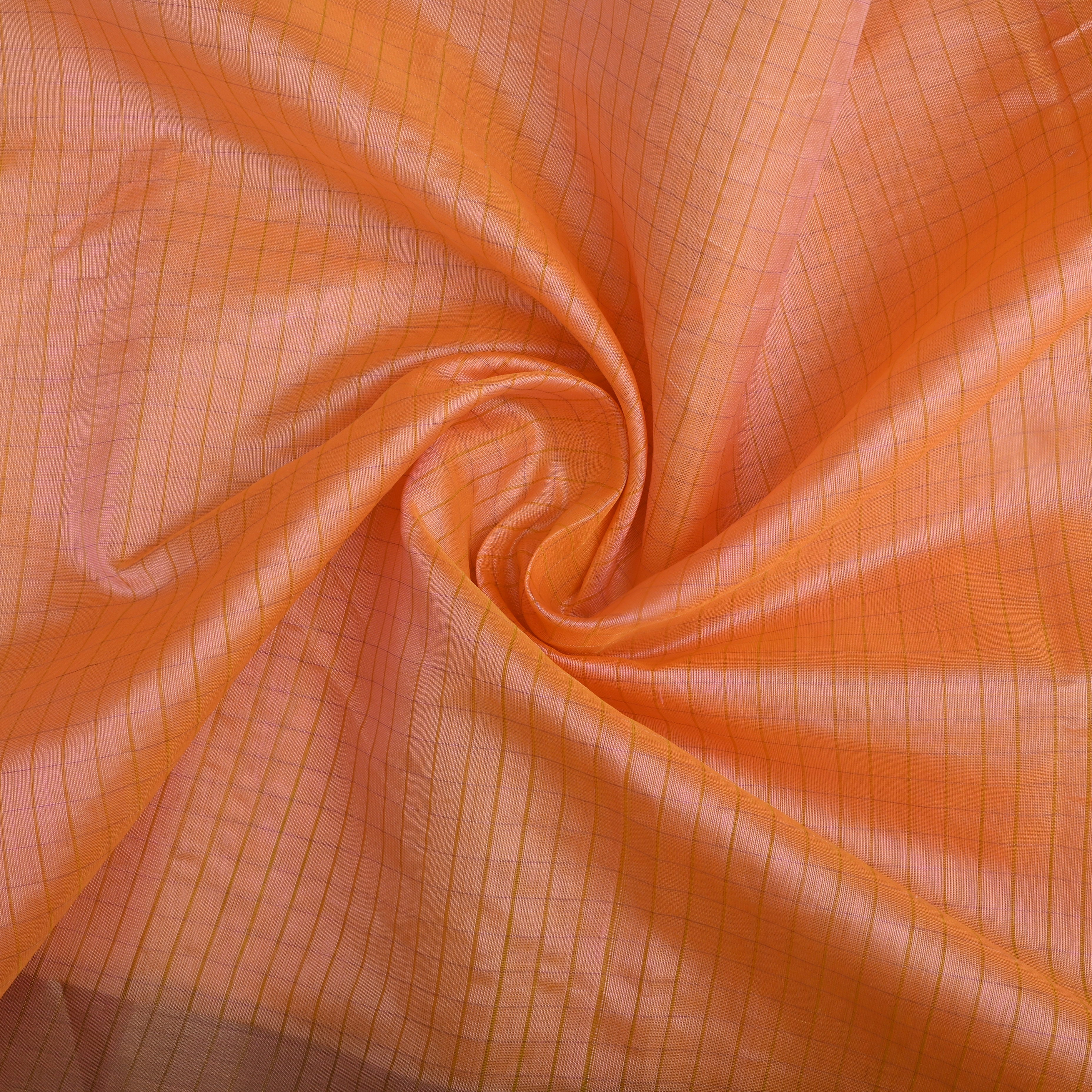 Pastel Pink Silk Fabric With Zari Border