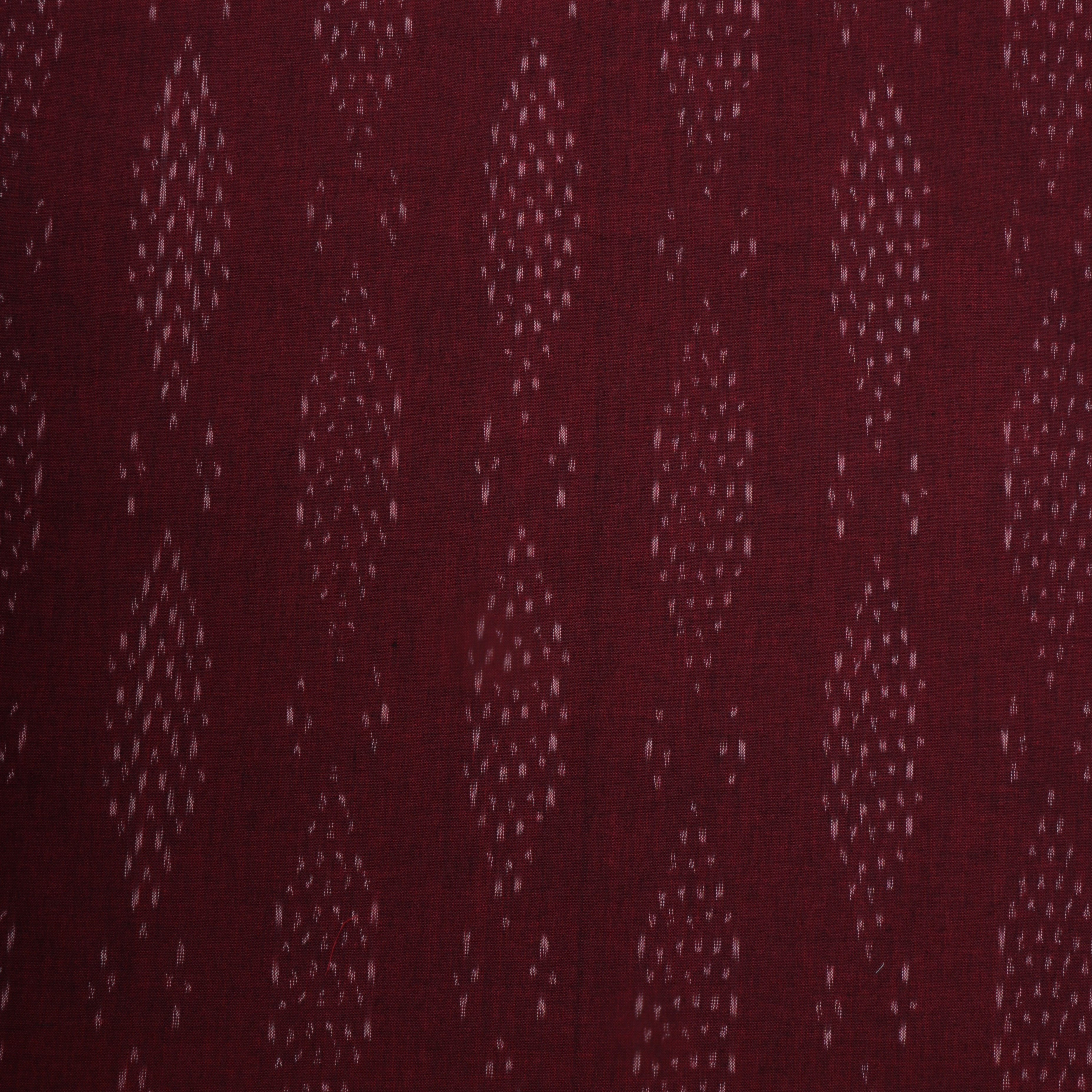 Maroon Ikat Cotton Fabric