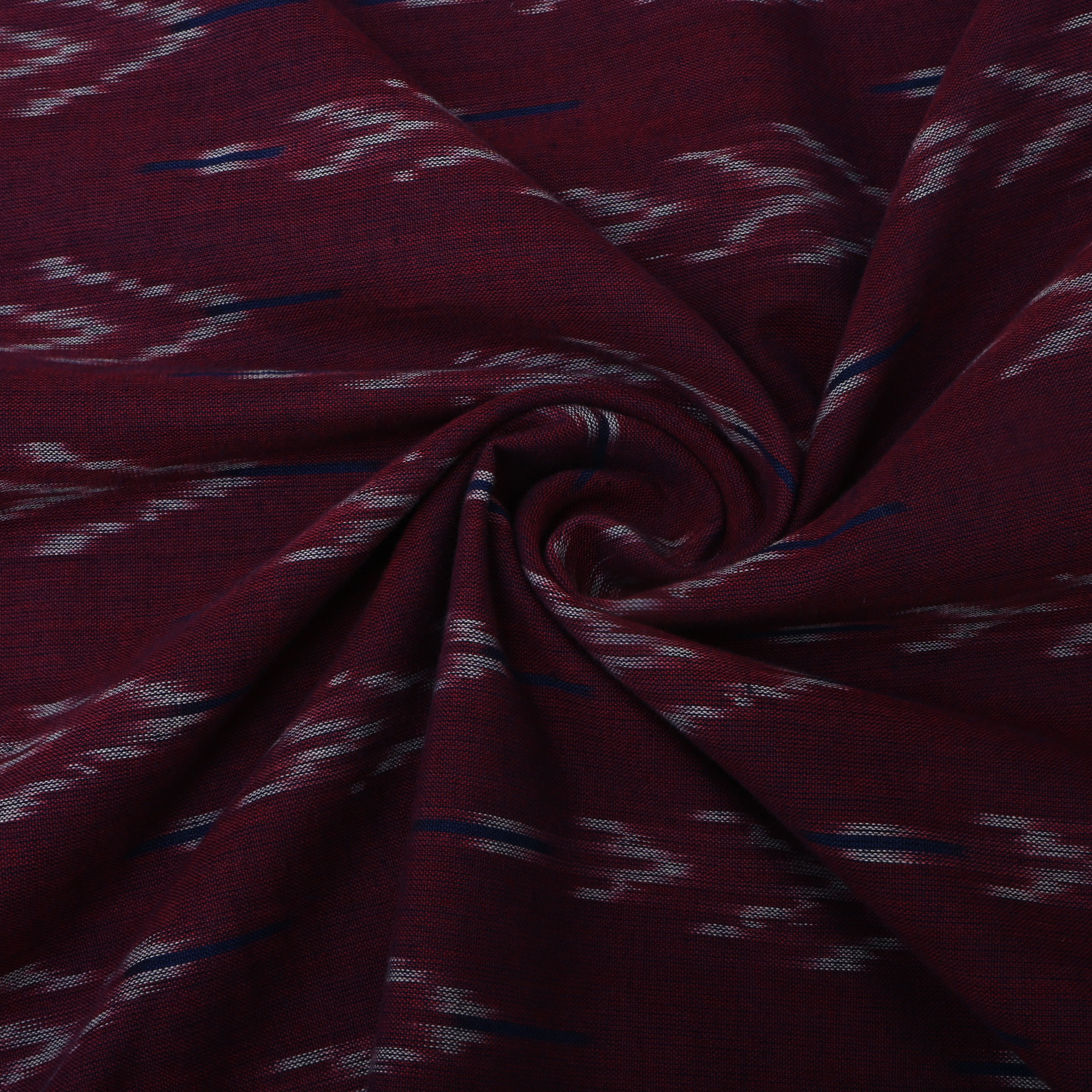 Grape Purple Ikat Cotton Fabric