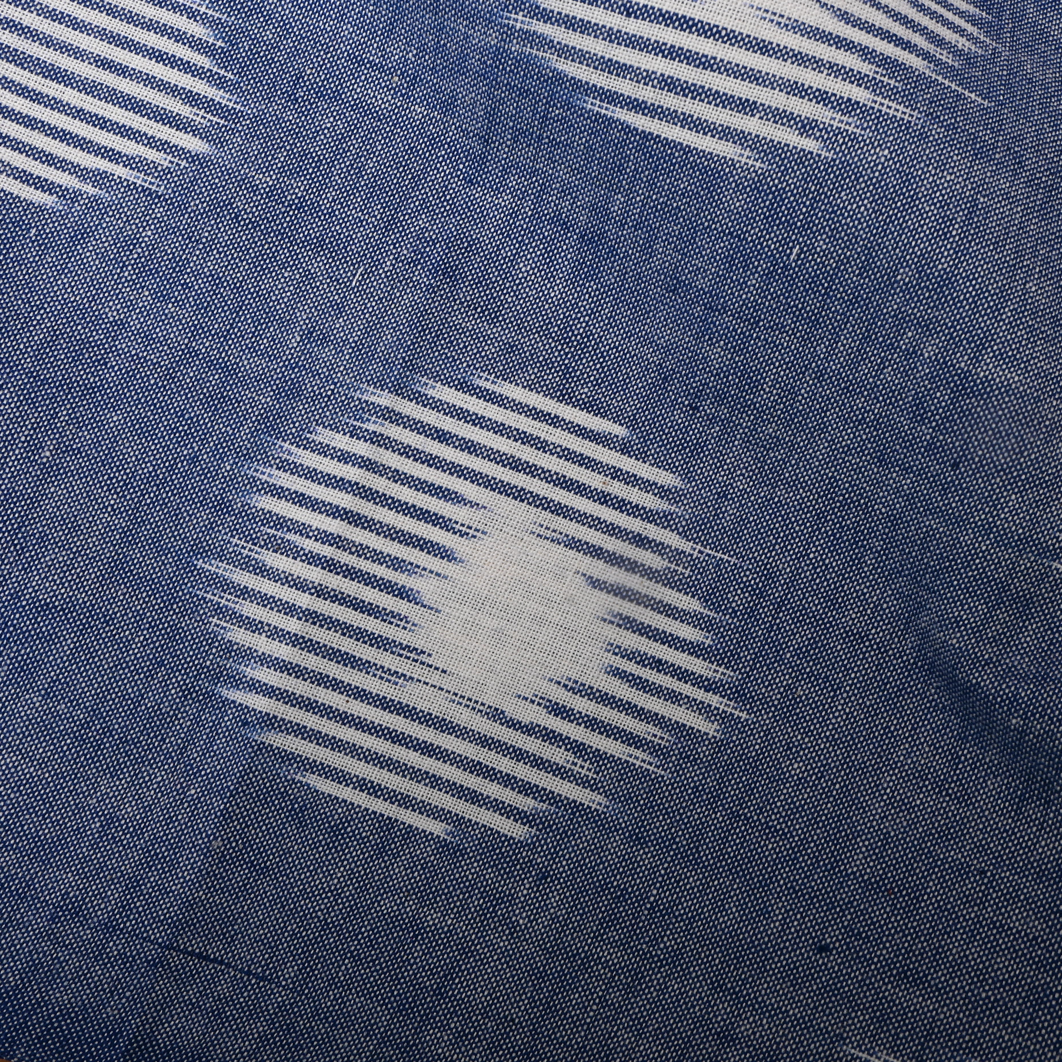 Ash Grey Ikat Cotton Fabric