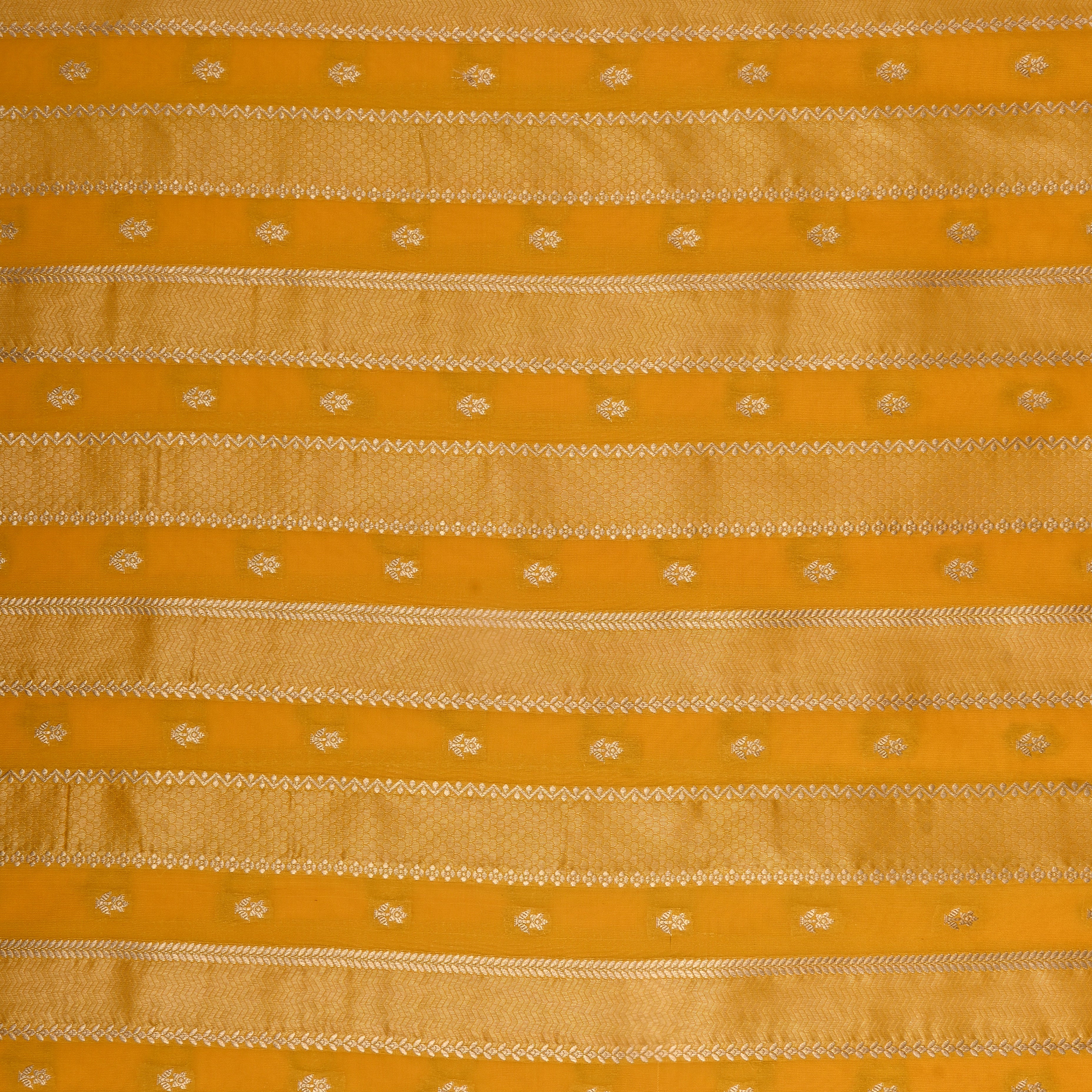 Yellow Jamawar Silk Fabric