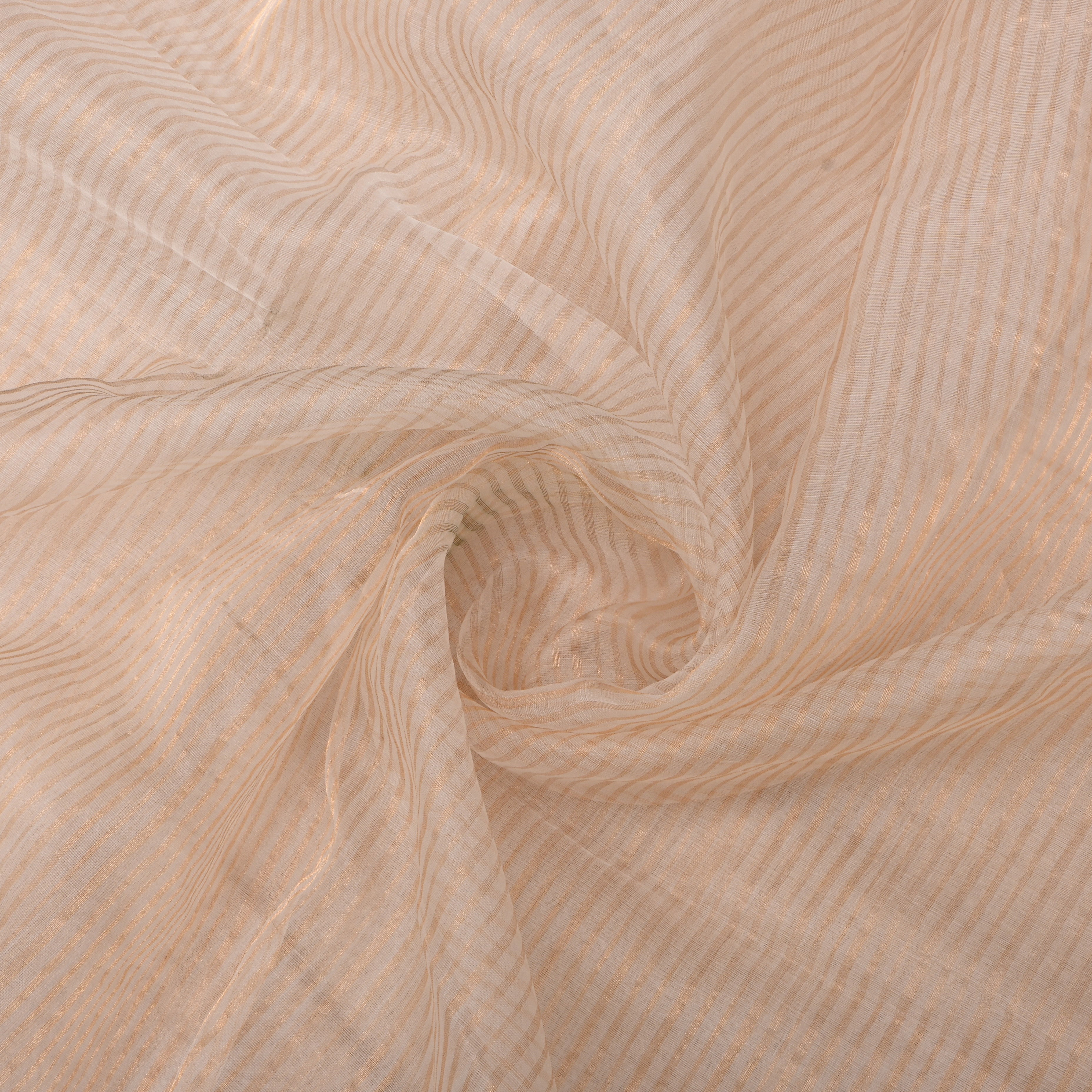 Off-White Solid Organza Fabric