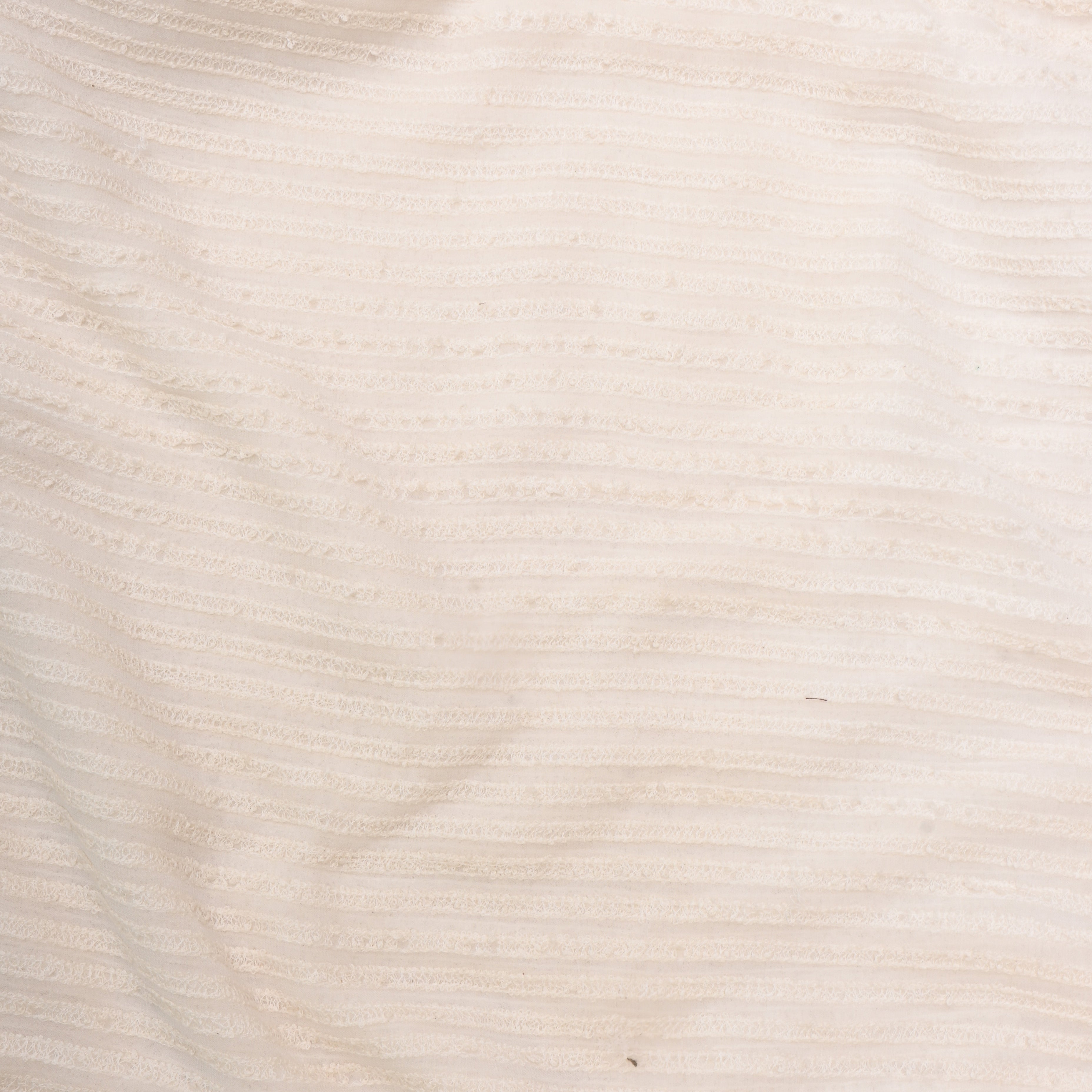 White Thread Embroidered Georgette Fabric