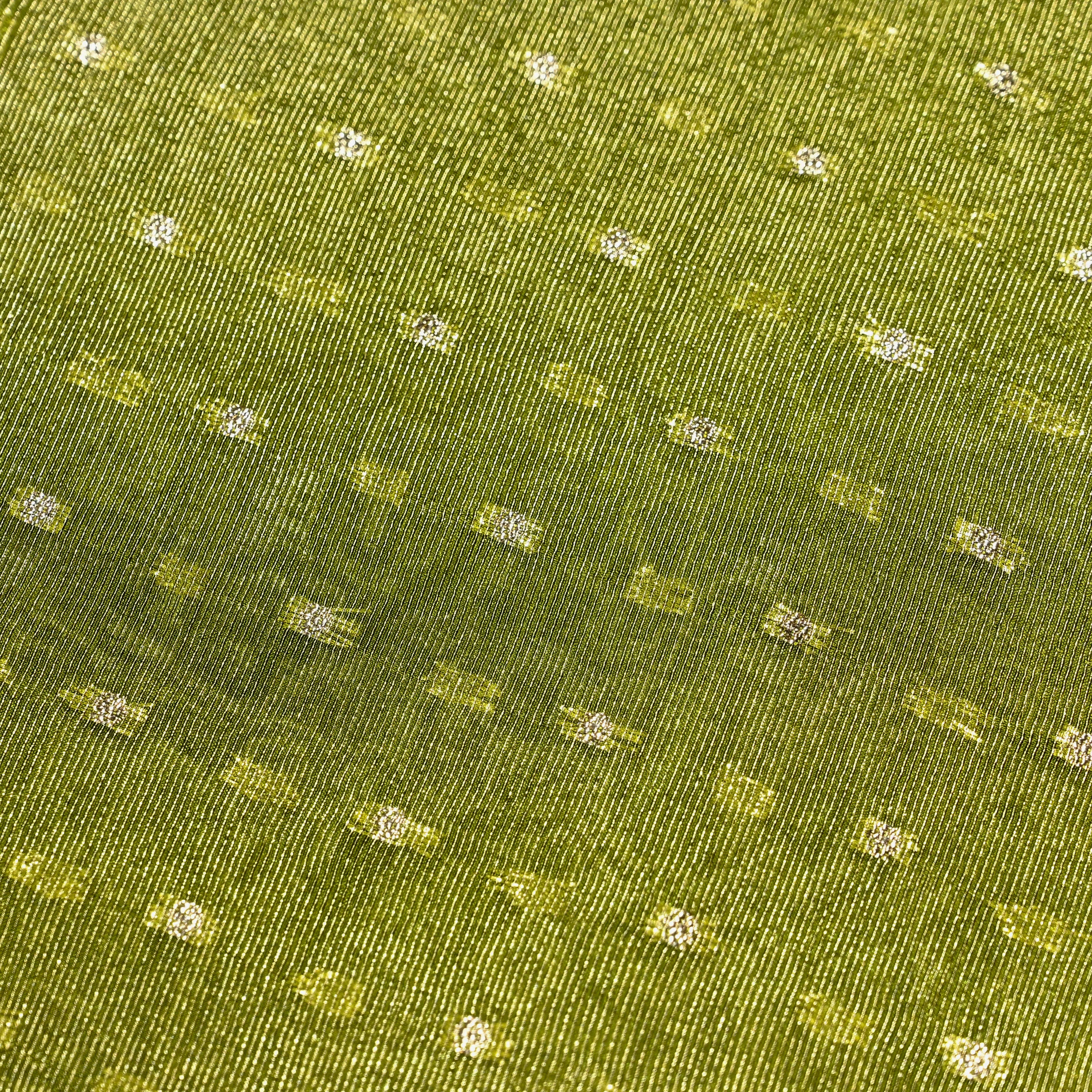 Mehandi Green Banaras Fabric