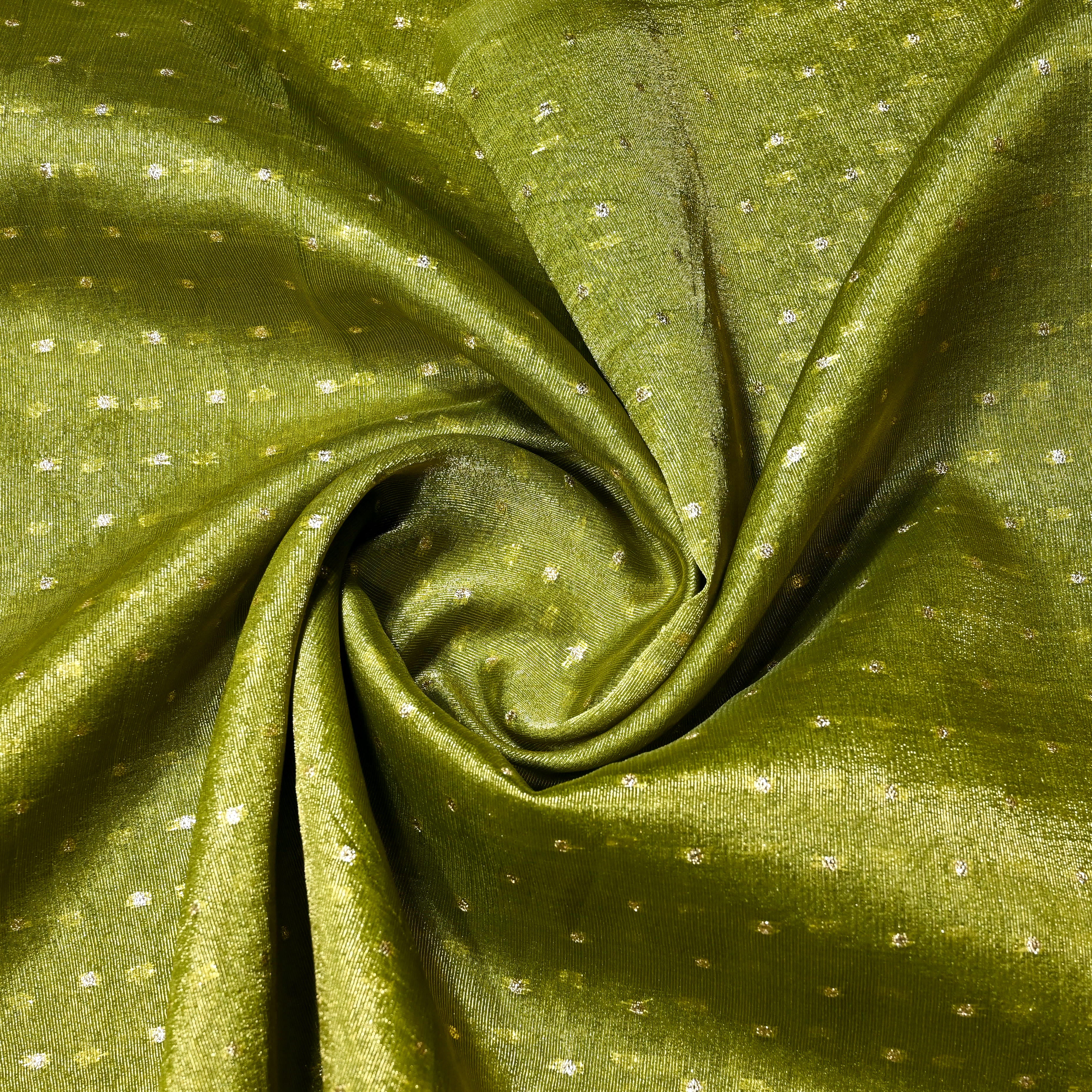 Mehandi Green Banaras Fabric