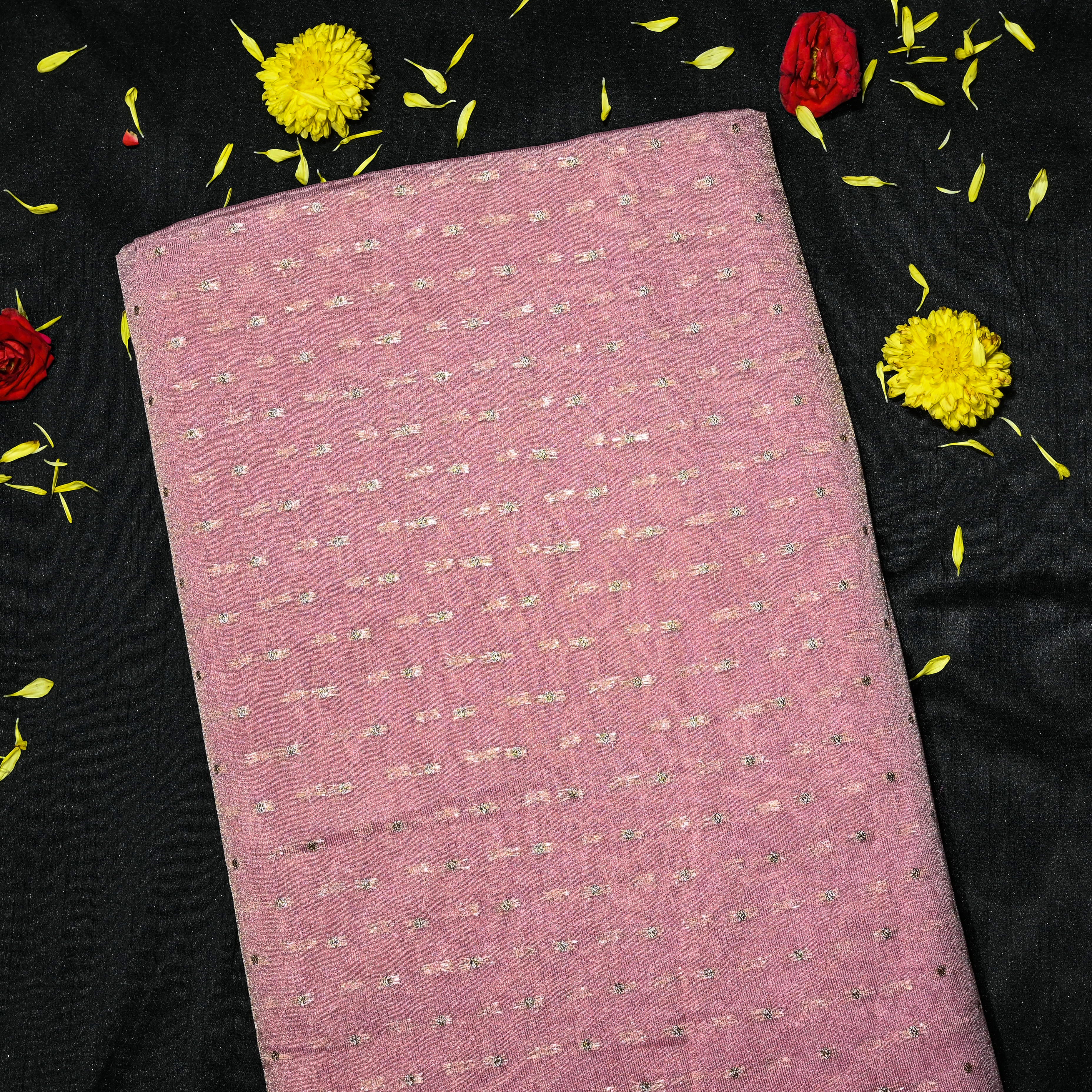 Dusty Pink Banaras Fabric