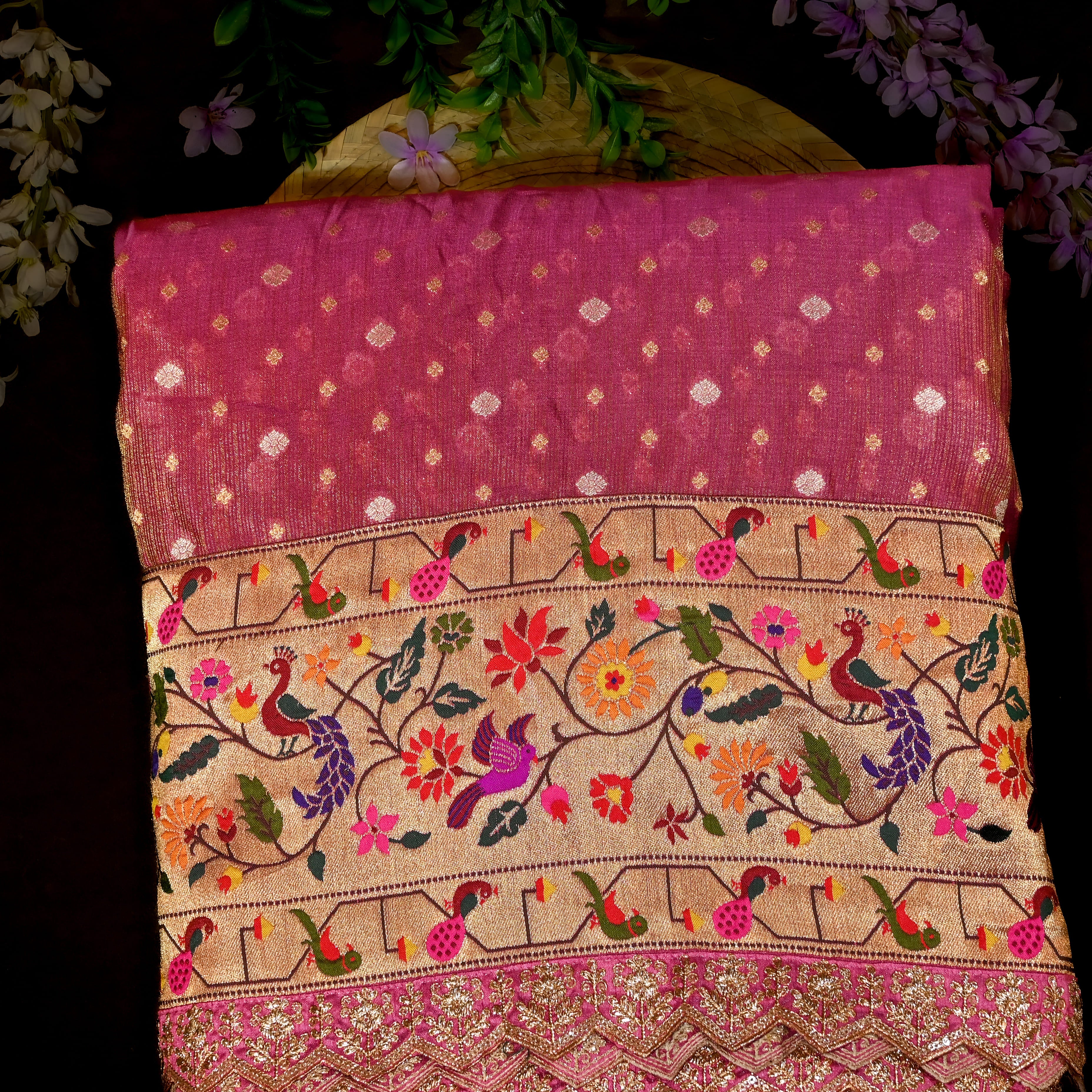 Thulian Pink Tissue Fabric