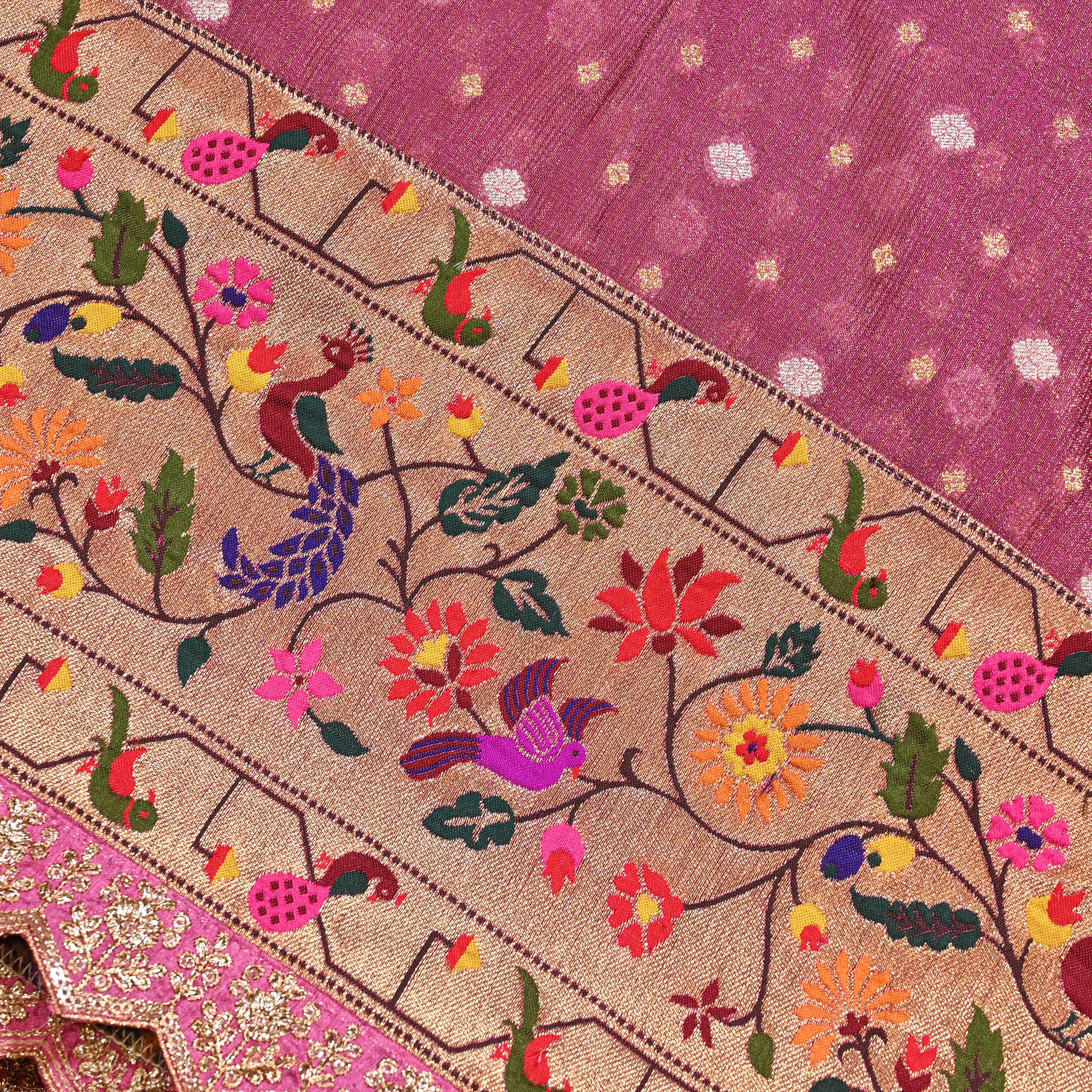 Thulian Pink Tissue Fabric