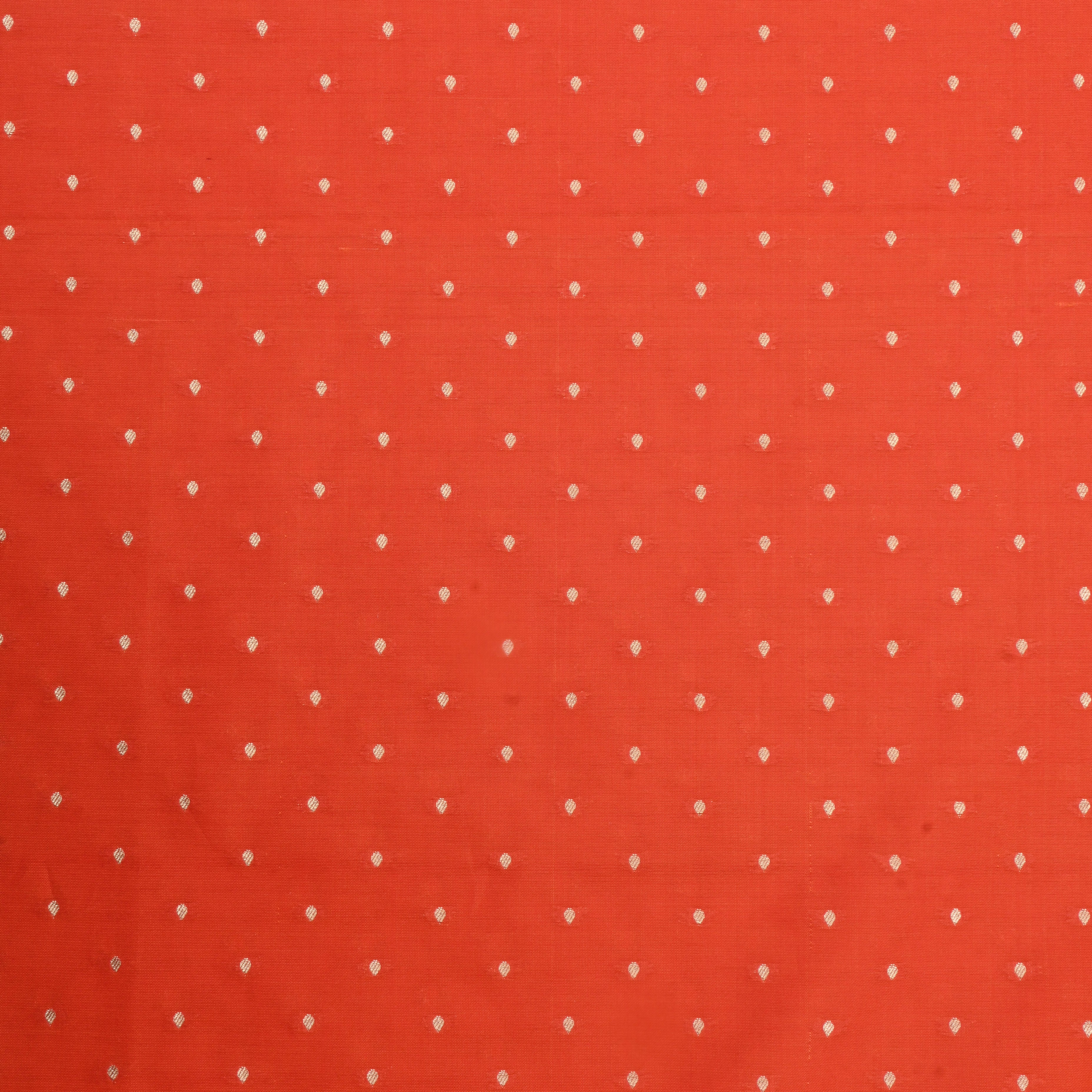 Carmine Pink Jamawar Silk Fabric With Butti'S