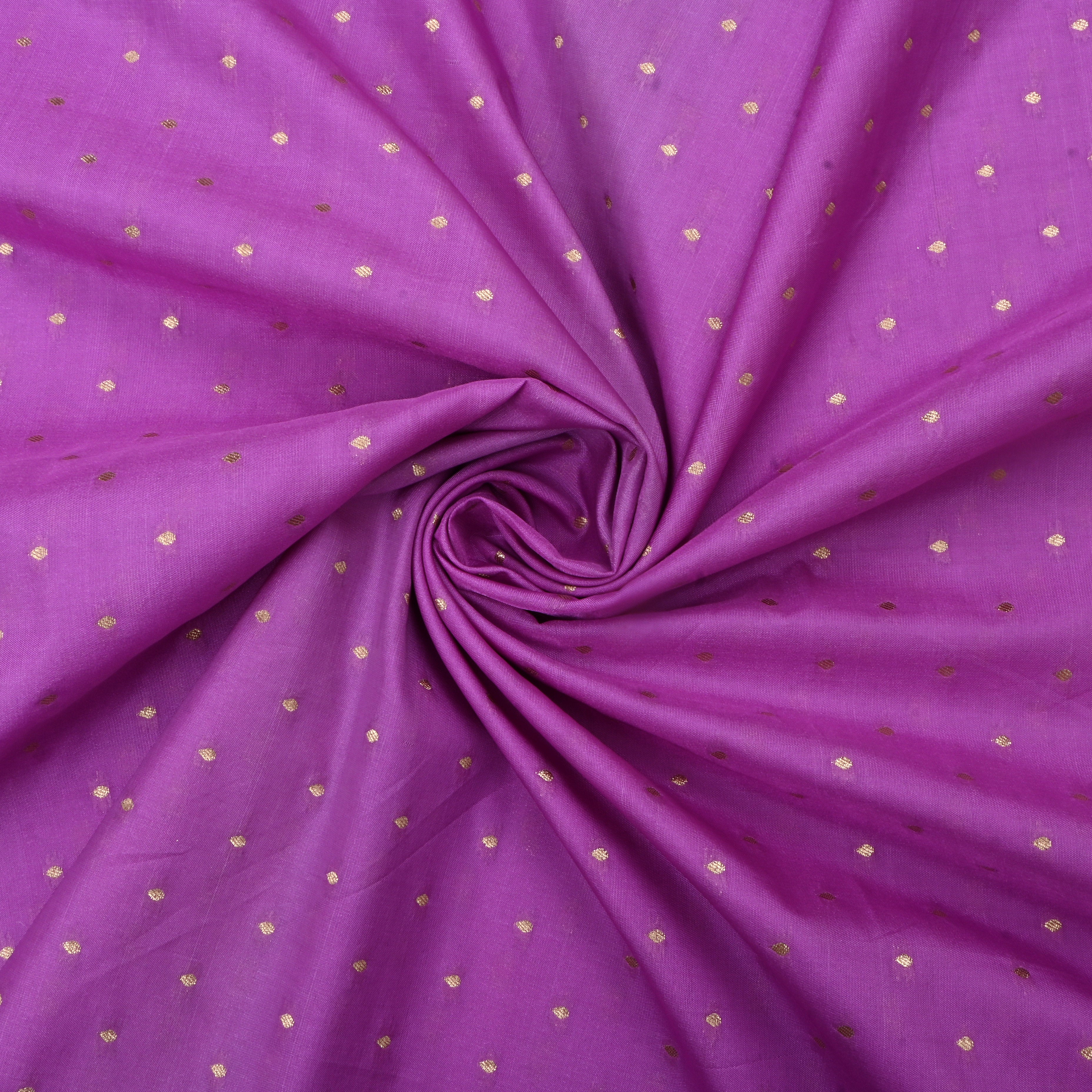 Deep Fuchsia Jamawar Silk Fabric With Butti'S