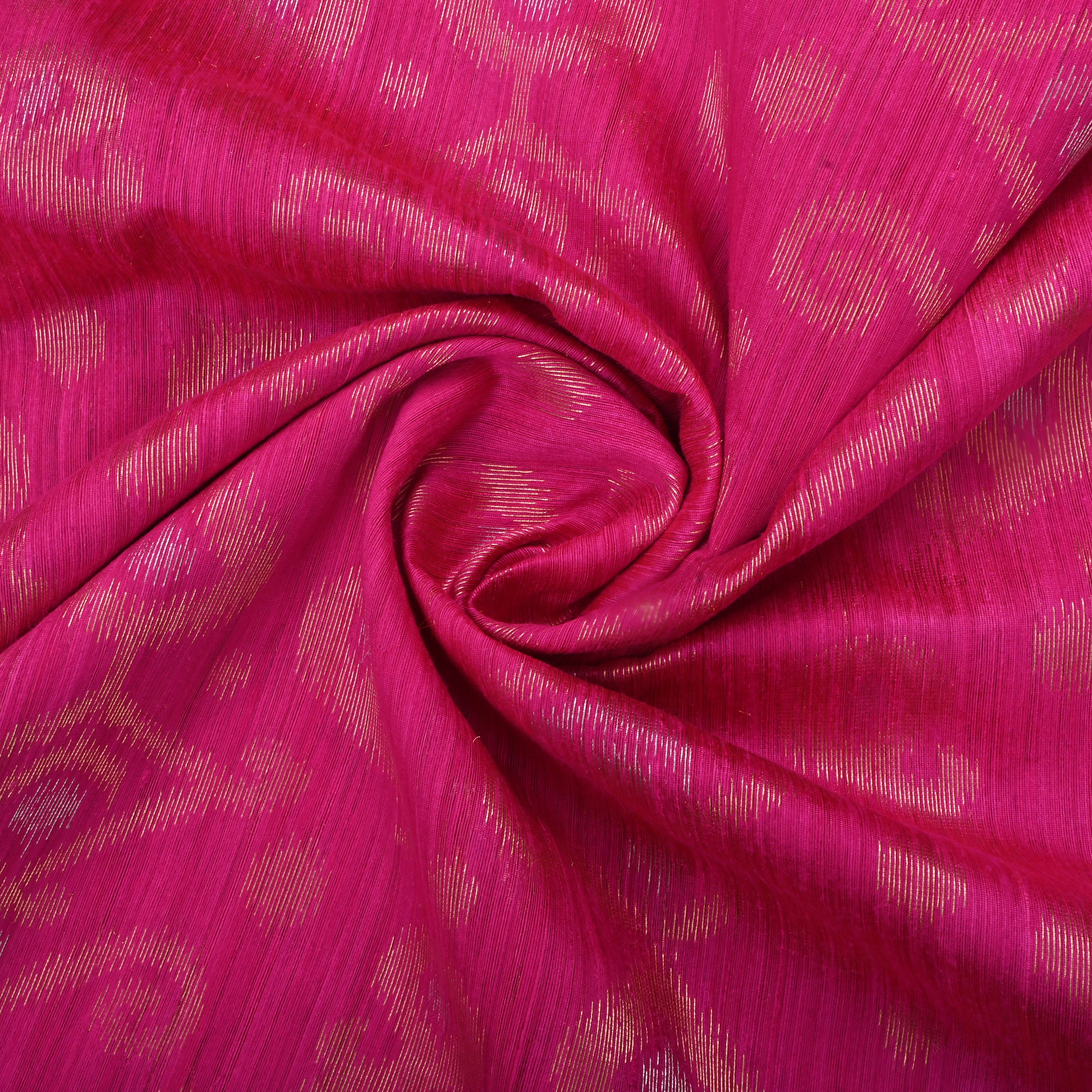 Pink Matka Jamawar Fabric With Woven Patterns