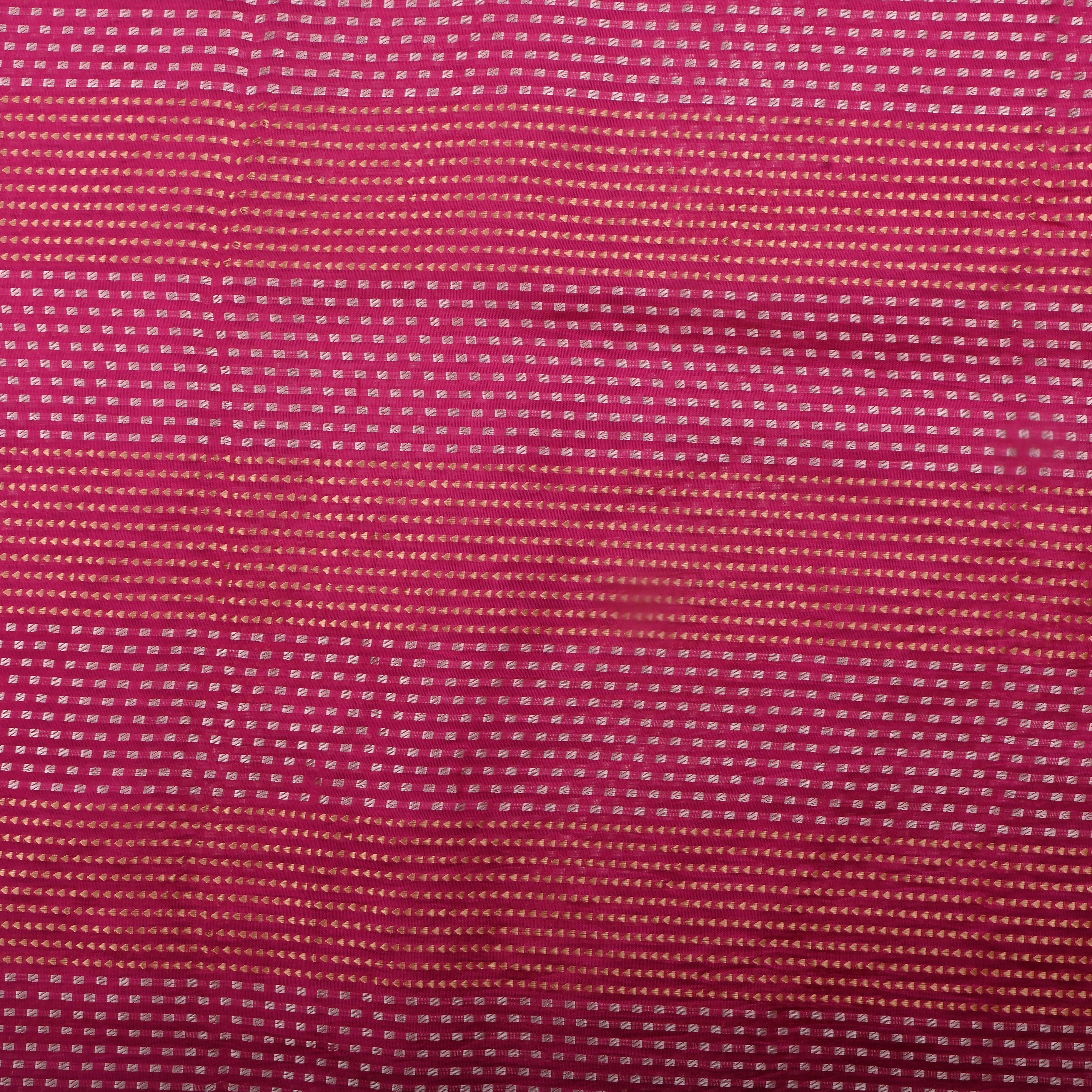 Deep Carmine Pinkish Red Jamawar Silk Woven Pattern