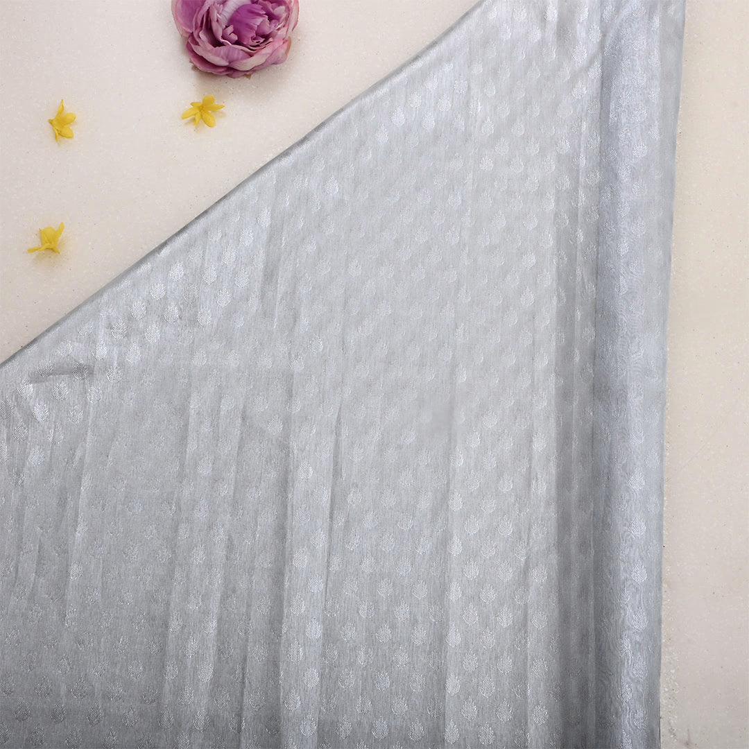 Silver Tissue Woven Fabric