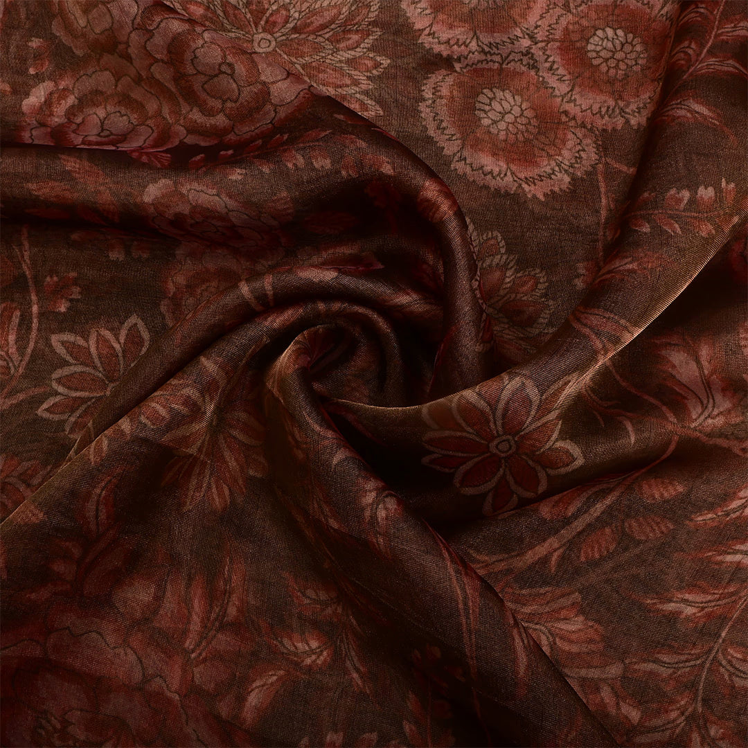 Irish Coffee Tissue Printed Fabric