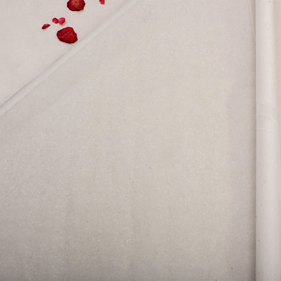 Off White Organza Solid Fabric