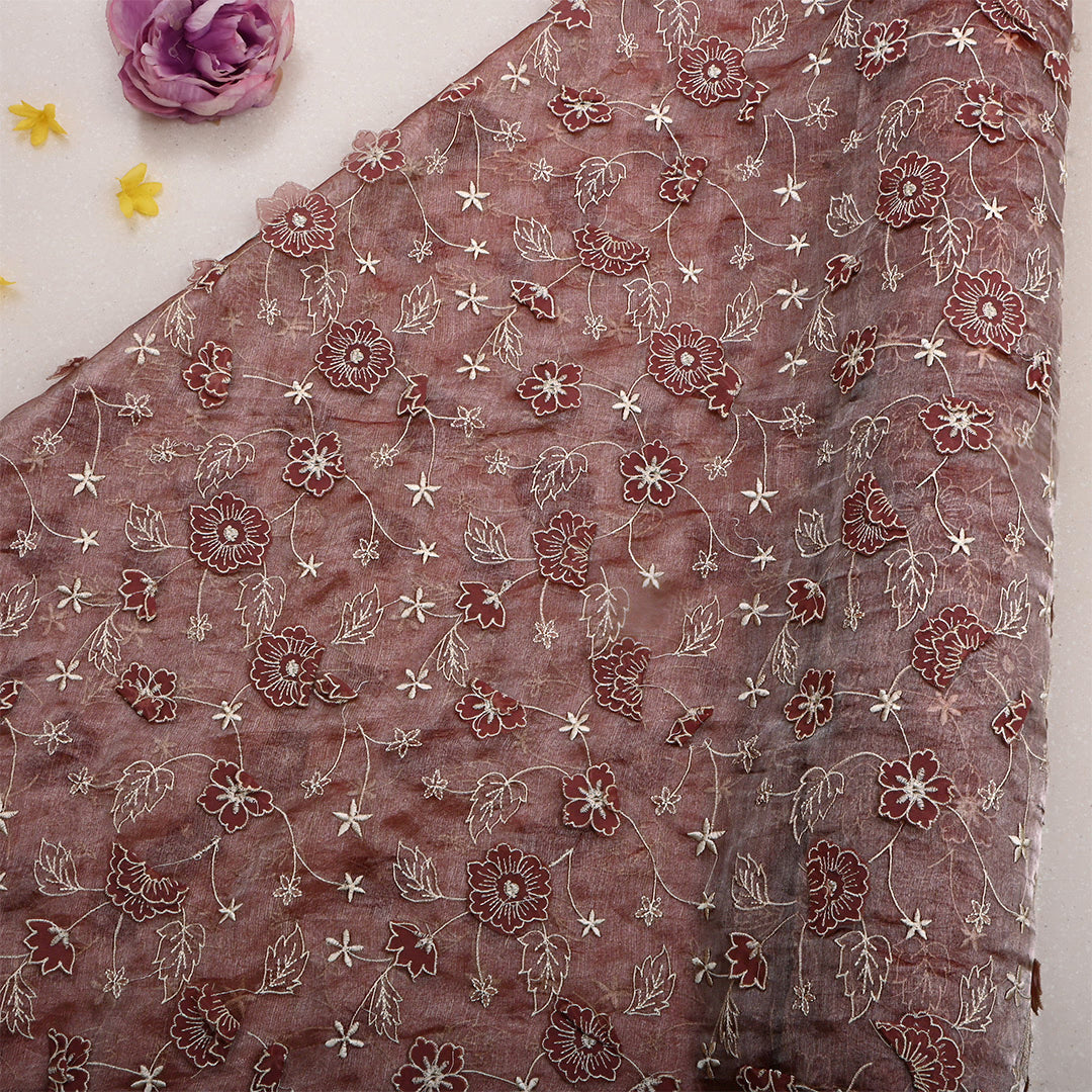 Chili Oil Tissue Patchwork Fabric